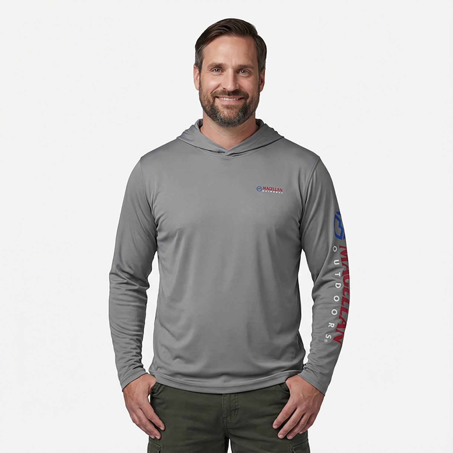 Magellan Outdoors Men's Casting Crew Long Sleeve Hoodie - view number 2