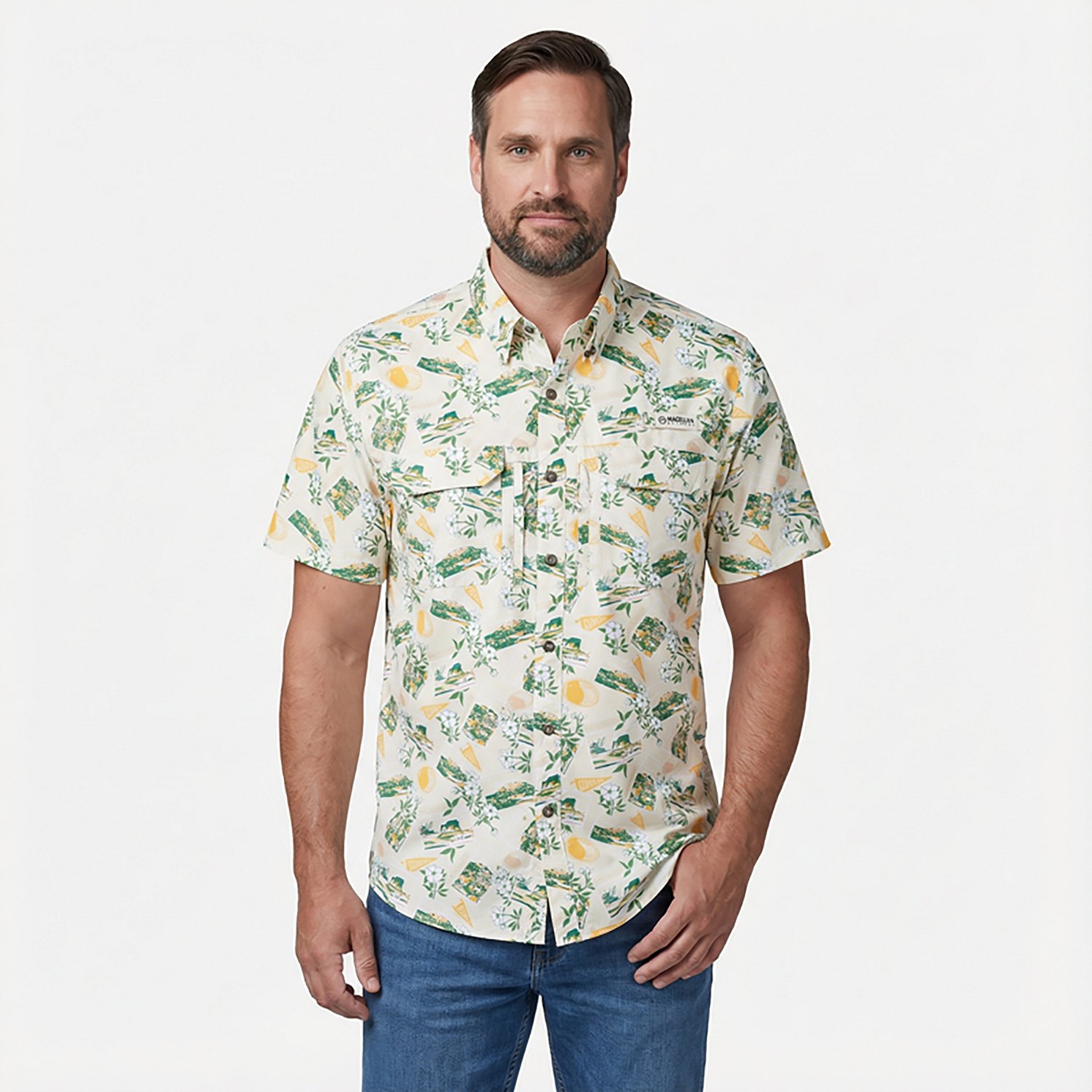 Magellan Outdoors Men's Georgia Local State Print Shirt - view number 2