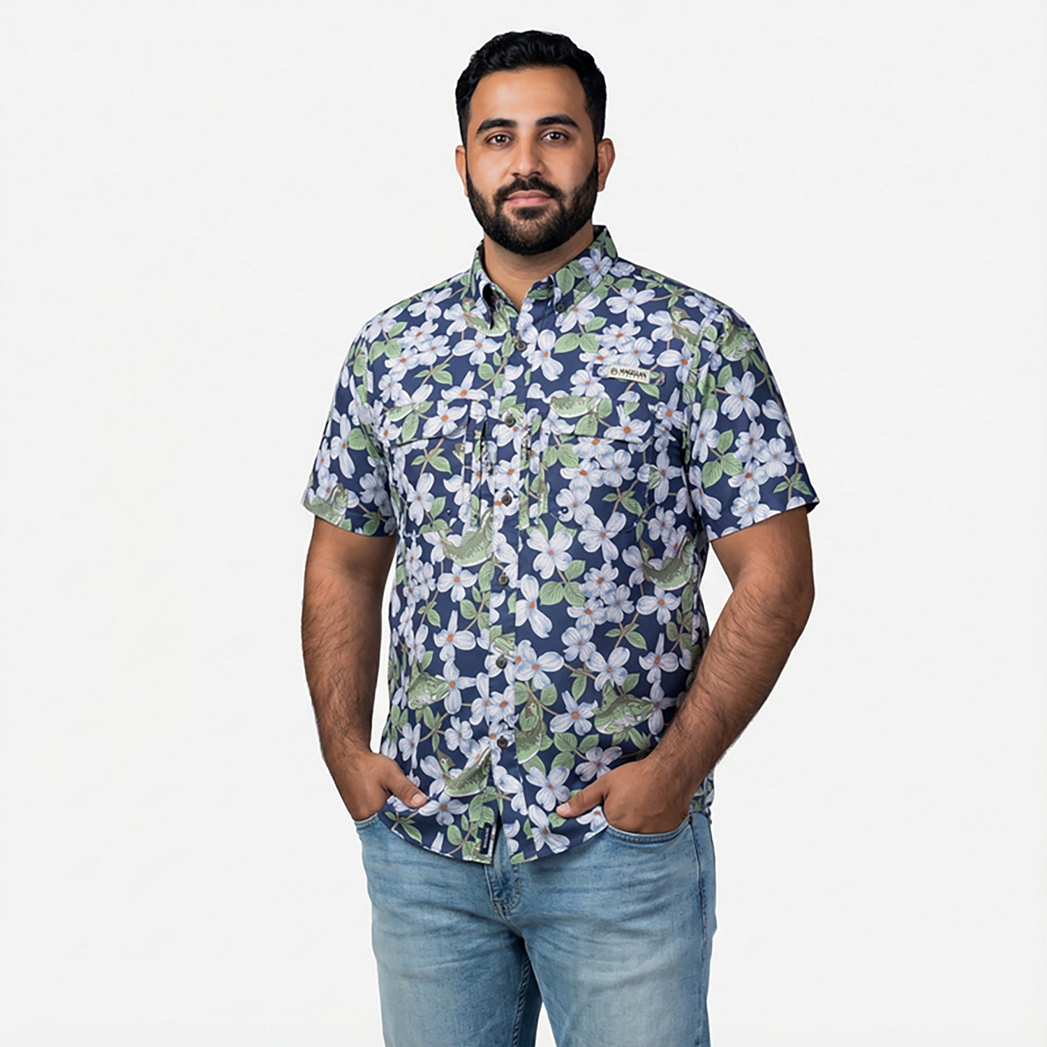 Magellan Outdoors Men's North Carolina Local State Print Shirt - view number 2