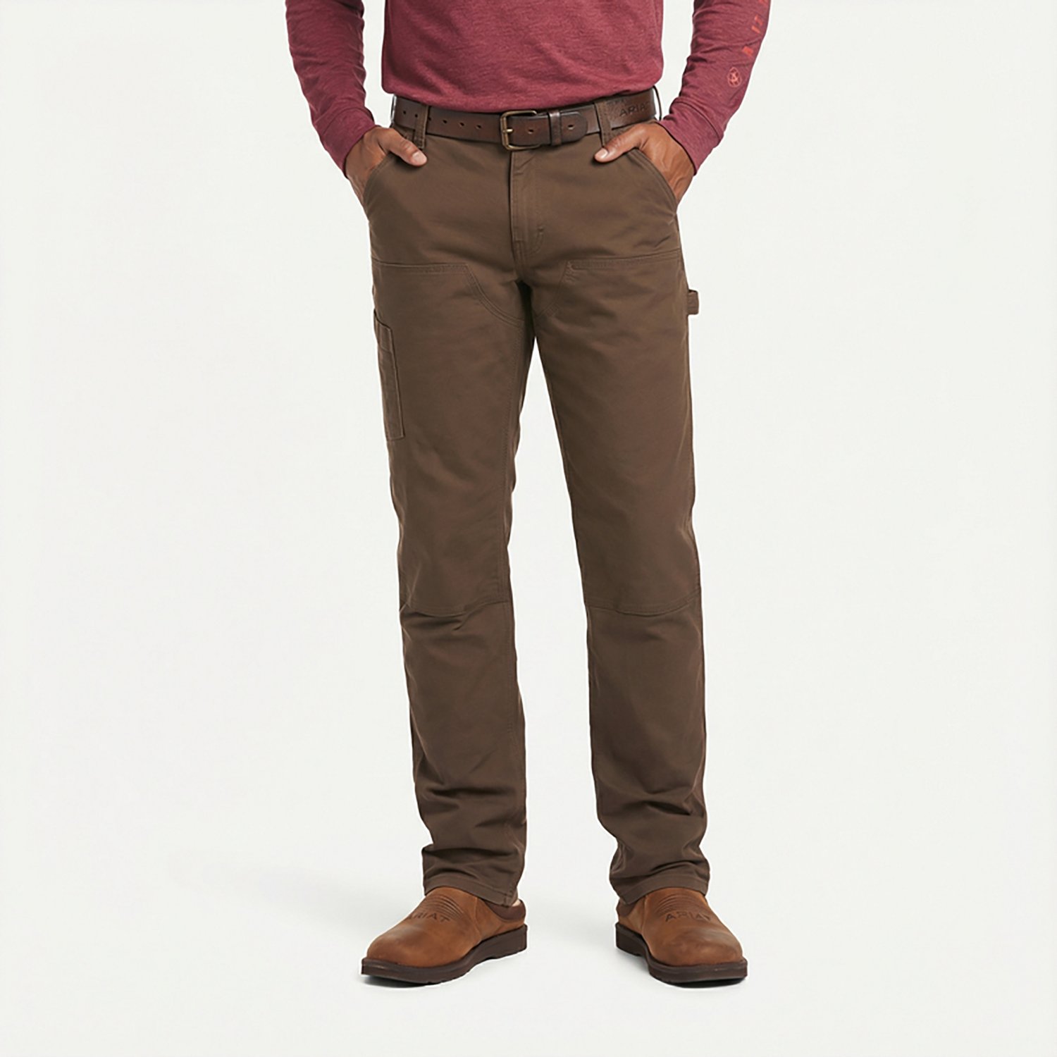 Ariat Men's Rebar M4 Relaxed DuraStretch Made Tough Double Front Stackable Straight Pants - view number 7