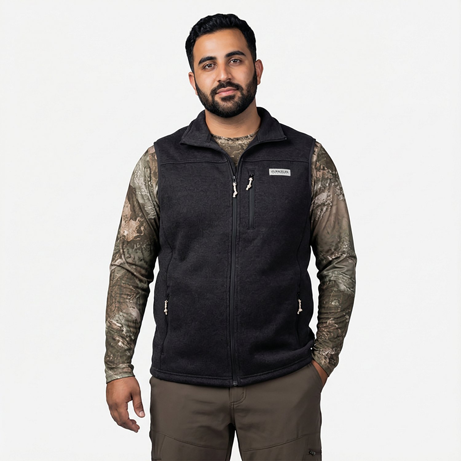 Magellan Outdoors Men’s Campfire Sweater Fleece Vest - view number 2