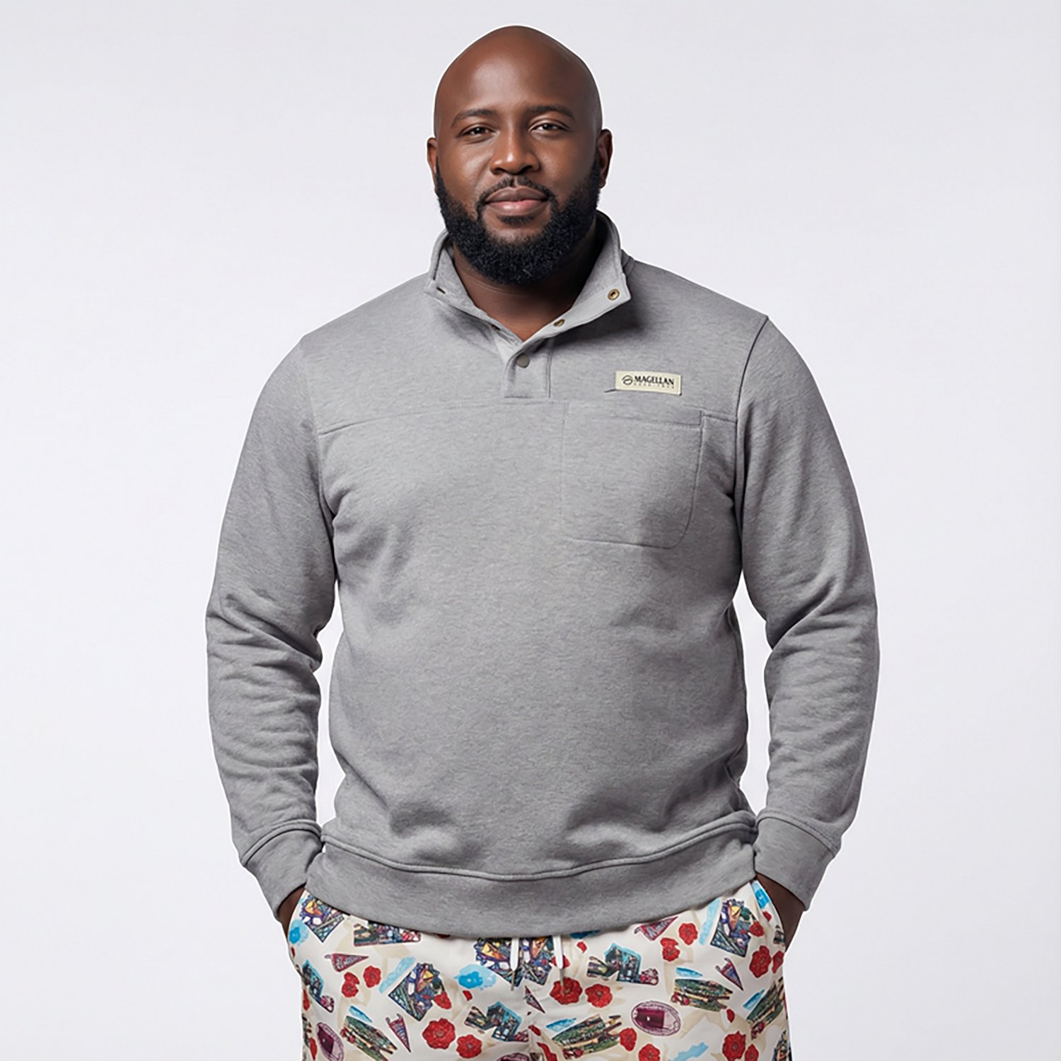 Magellan Men's Campfire Mock 1/4 Zip Pullover - view number 2