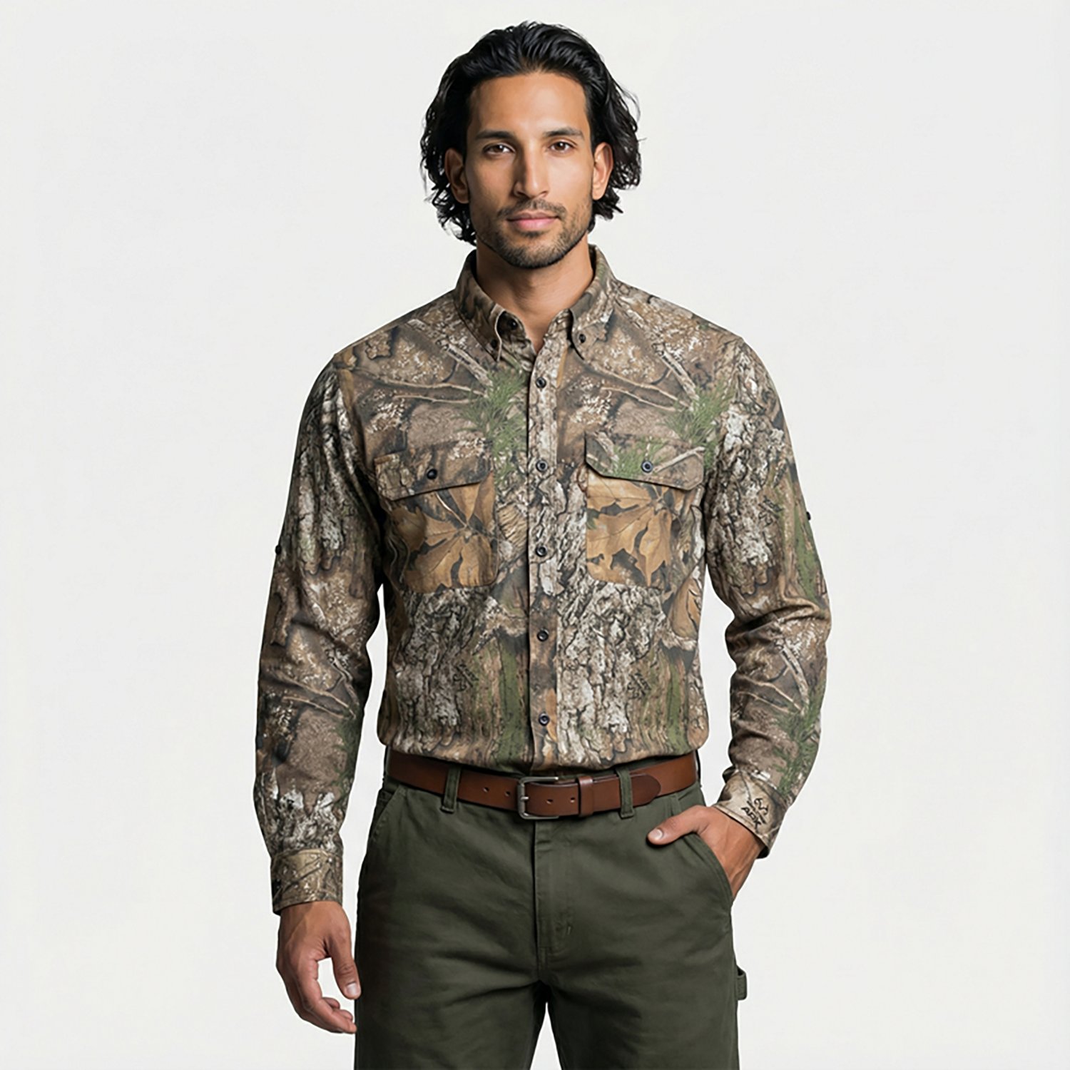 Magellan Outdoors Hunt Gear Men's Stonewell Long Sleeve Twill Shirt - view number 2