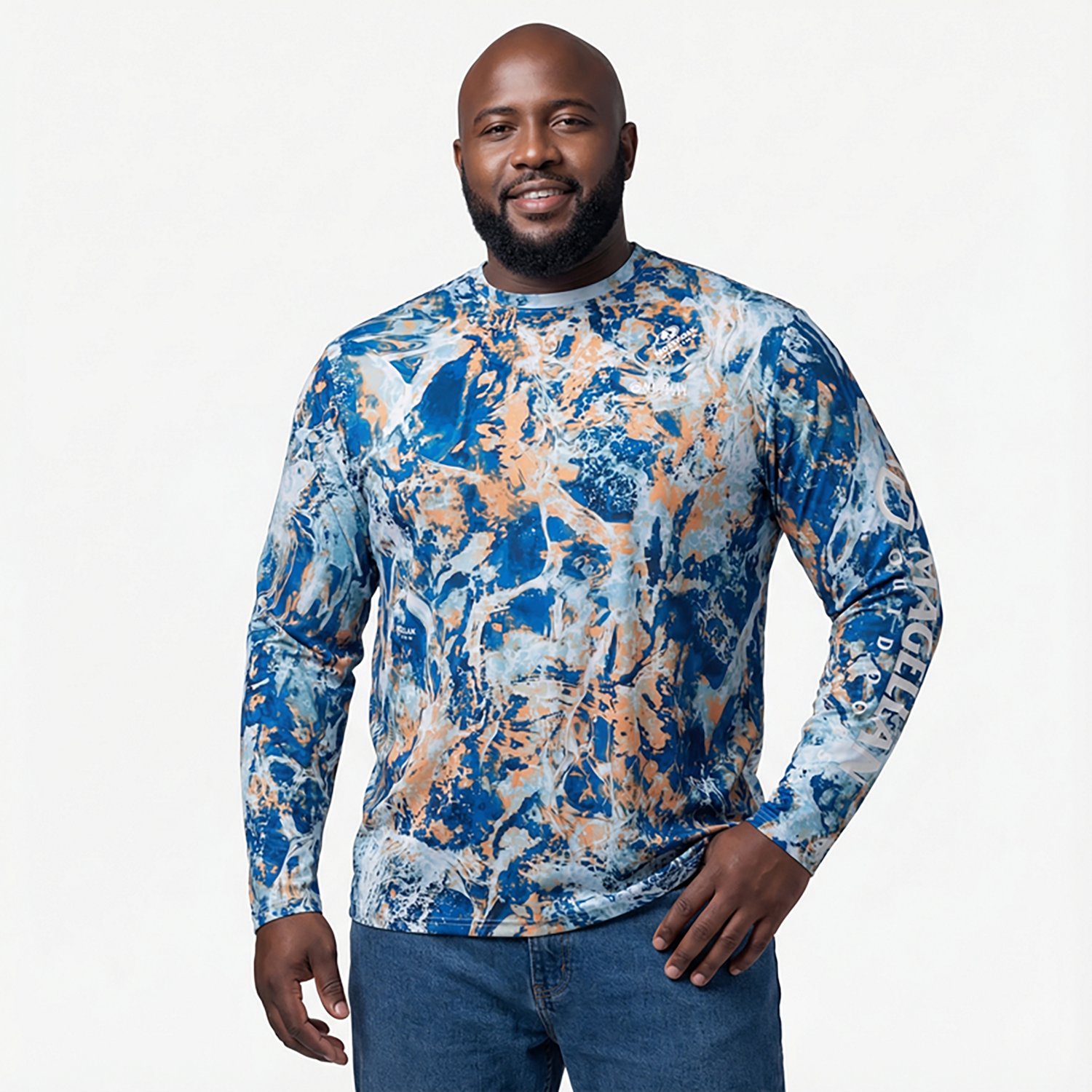 Magellan Outdoors Men's FishGear Mossy Oak Whitecap Long Sleeve Crew T-shirt - view number 2