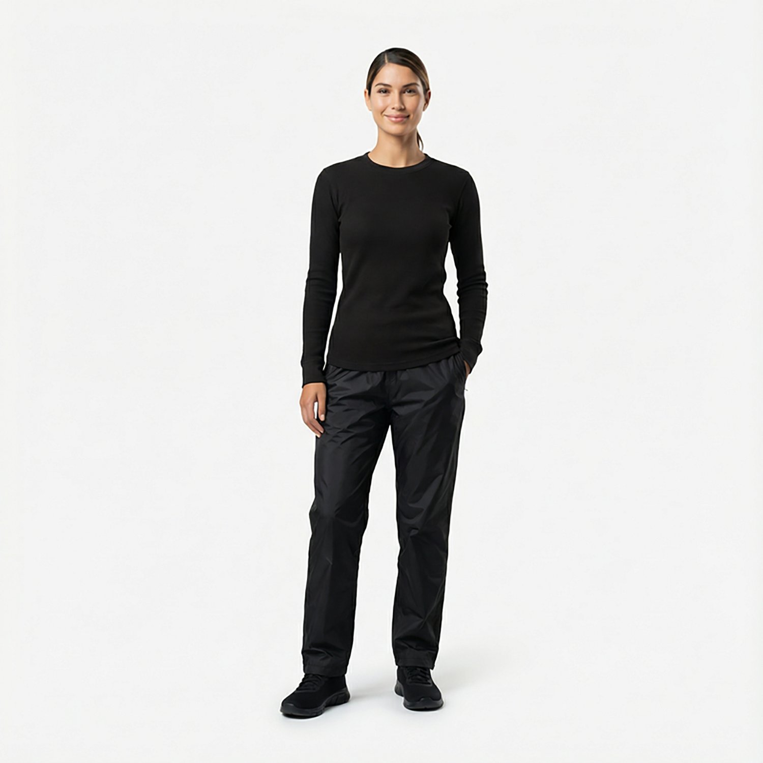 Magellan Outdoors Women's Thermal Waffle Long Sleeve Crew Baselayer Top