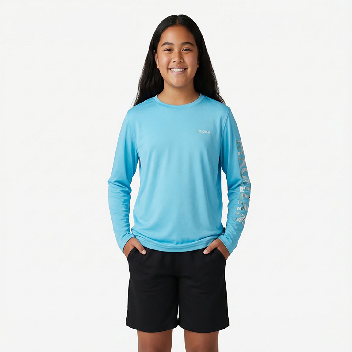 Magellan Outdoors Girls' Caddo Lake Logo Long Sleeve T-shirt                                                                     - view number 2