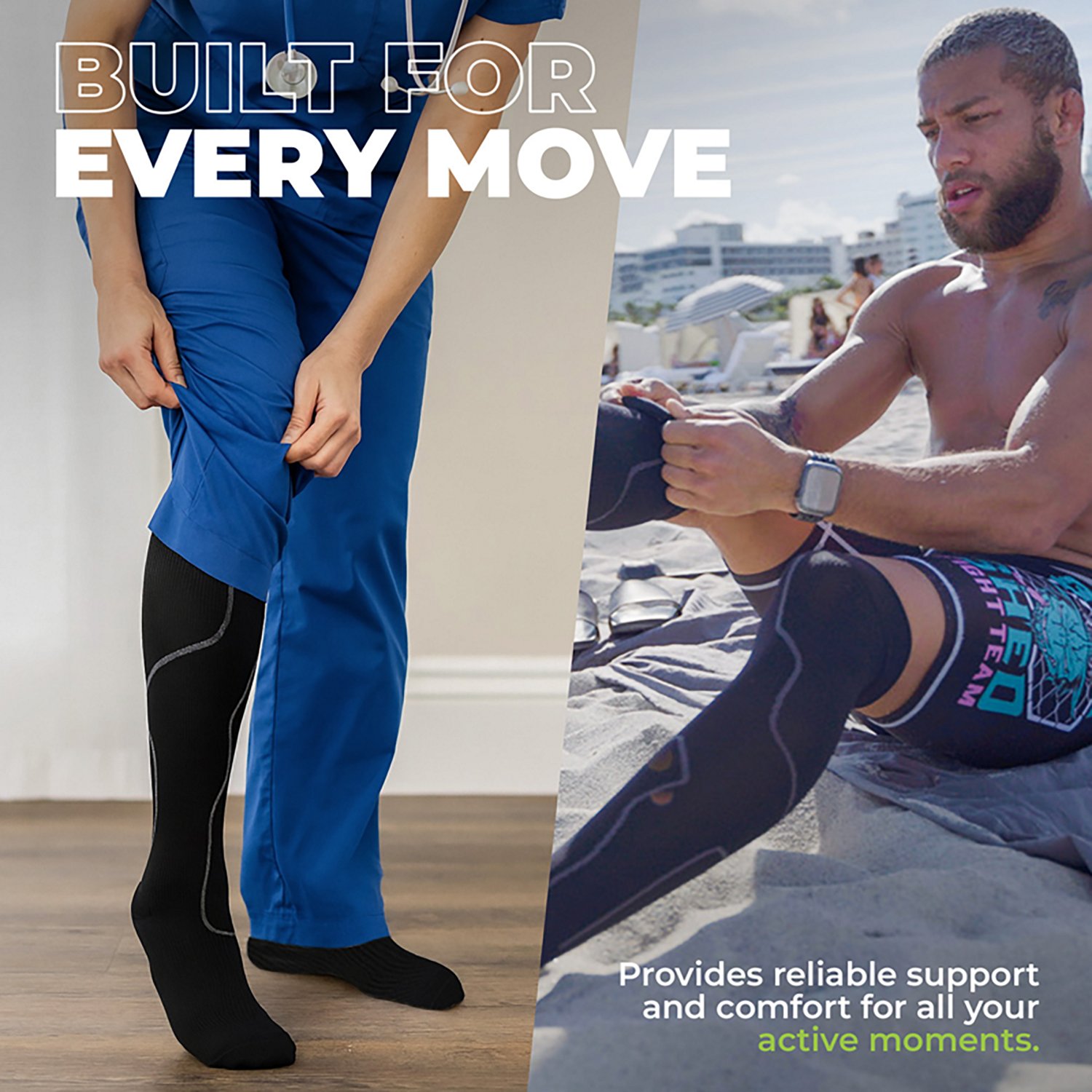 Green Drop Compression Socks                                                                                                     - view number 3