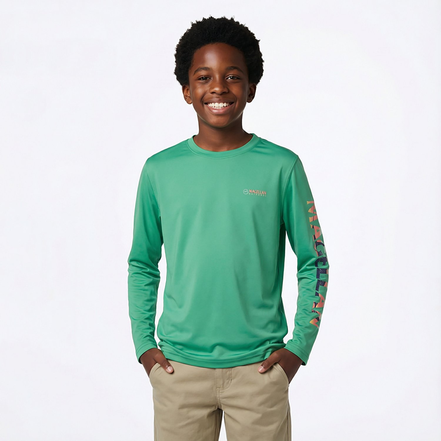 Magellan Outdoors Boys' Casting Crew Print Logo Fishing T-shirt - view number 2