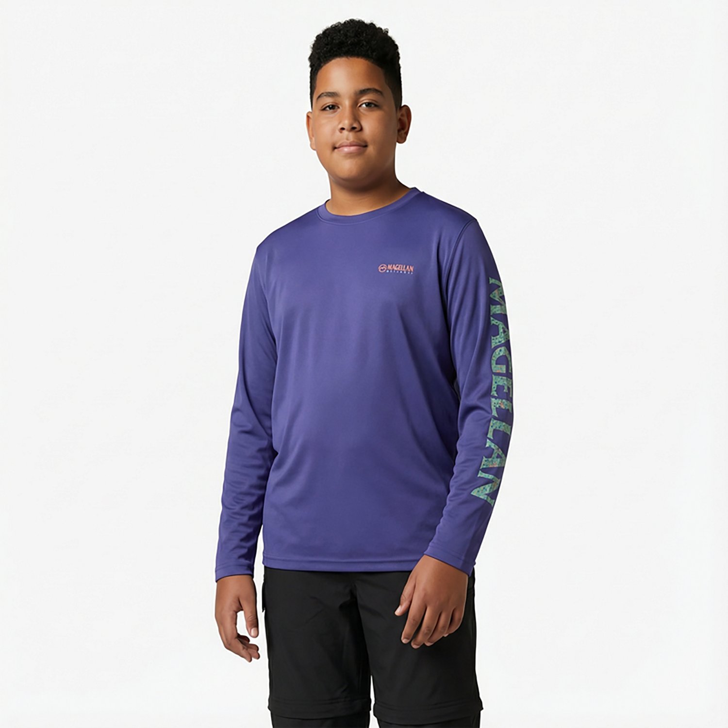 Magellan Outdoors Boys' Casting Crew Print Logo Fishing T-shirt - view number 2