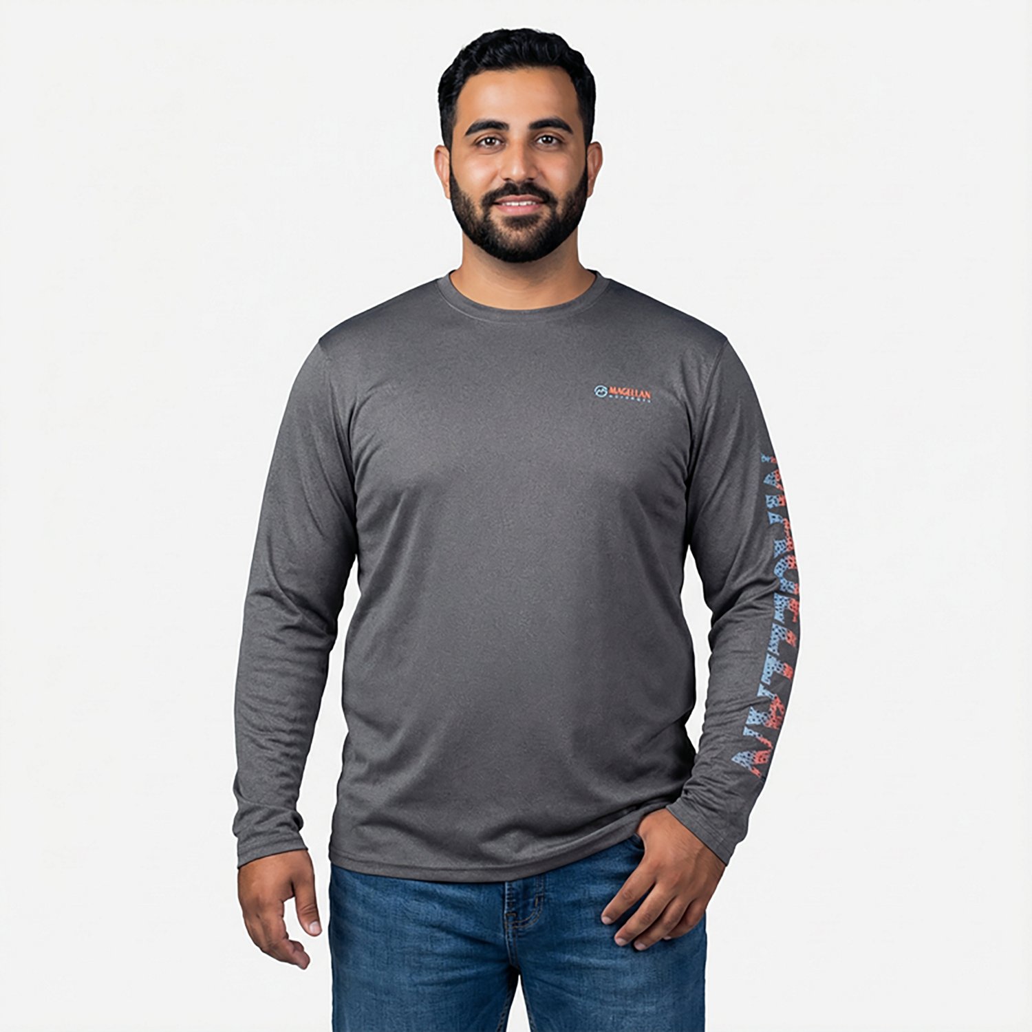 Magellan Outdoors Men's Casting Crew Long Sleeve T-shirt                                                                         - view number 2