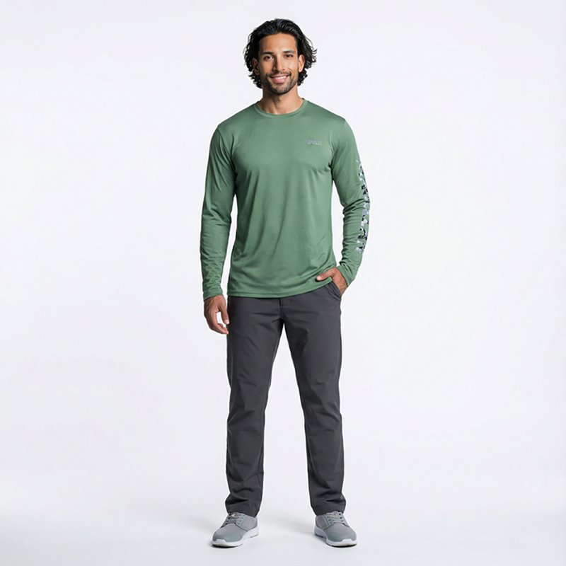 Magellan Outdoors Men's Casting Crew Long Sleeve T-Shirt-image