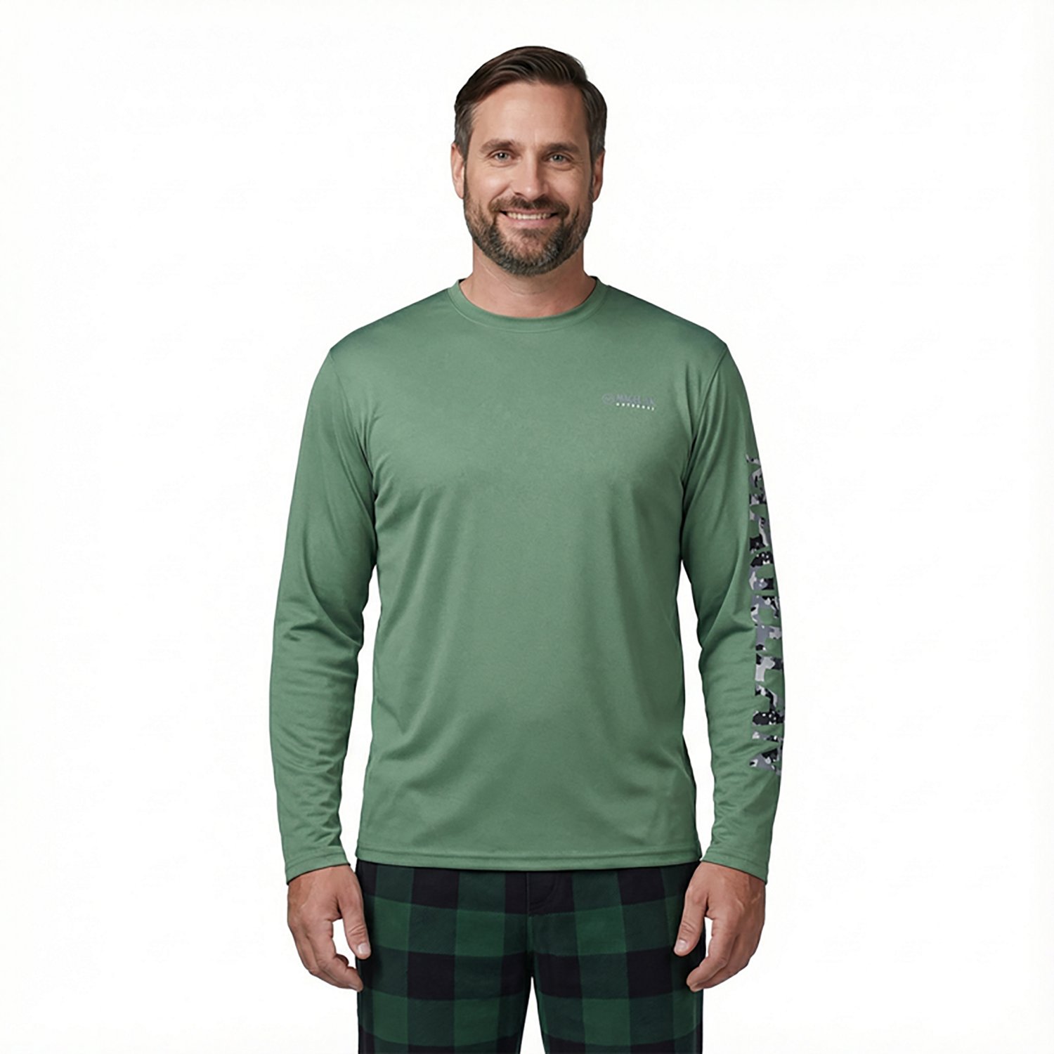 Magellan Outdoors Men's Casting Crew Long Sleeve T-shirt                                                                         - view number 2