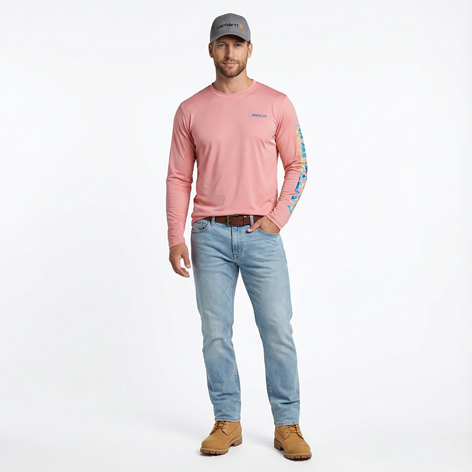 Magellan Outdoors Men's Casting Crew Long Sleeve T-shirt                                                                         - view number 3