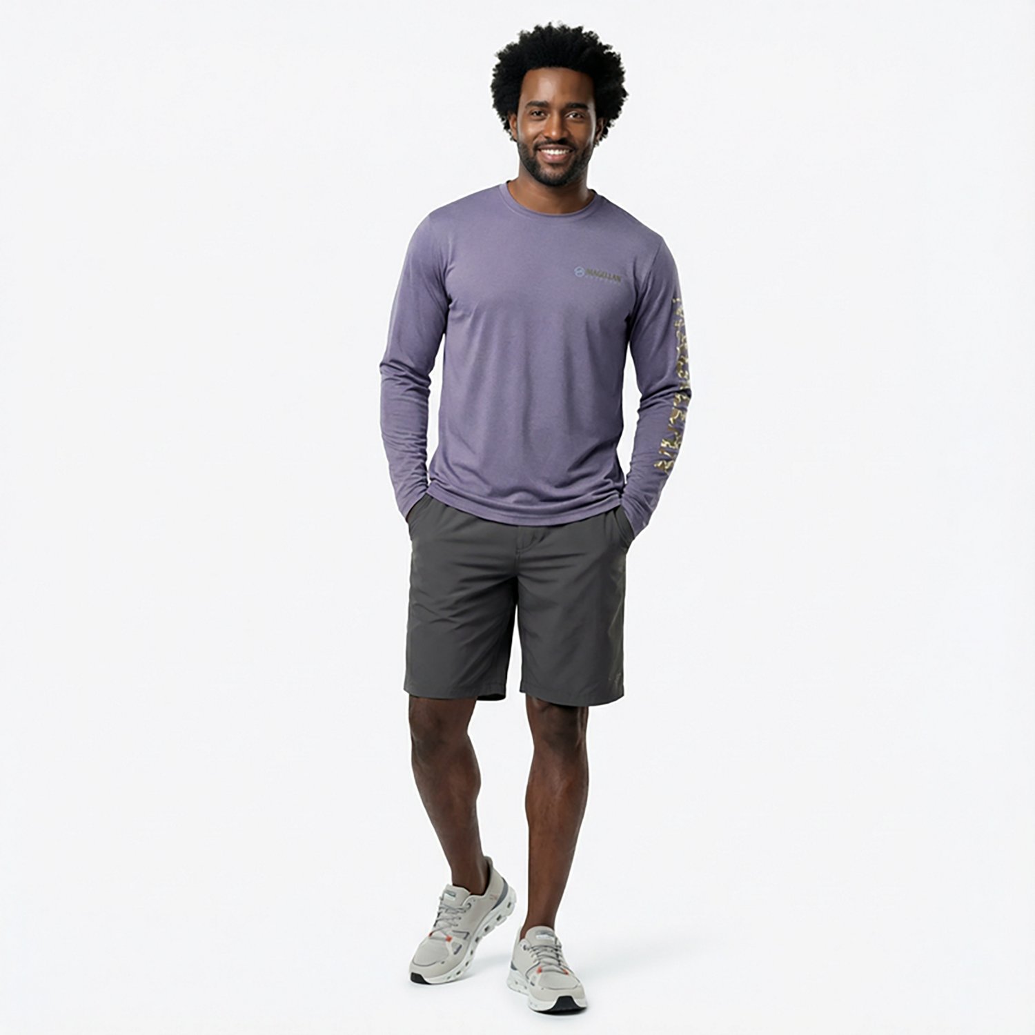 Magellan Outdoors Men's Casting Crew Long Sleeve T-shirt                                                                         - view number 3