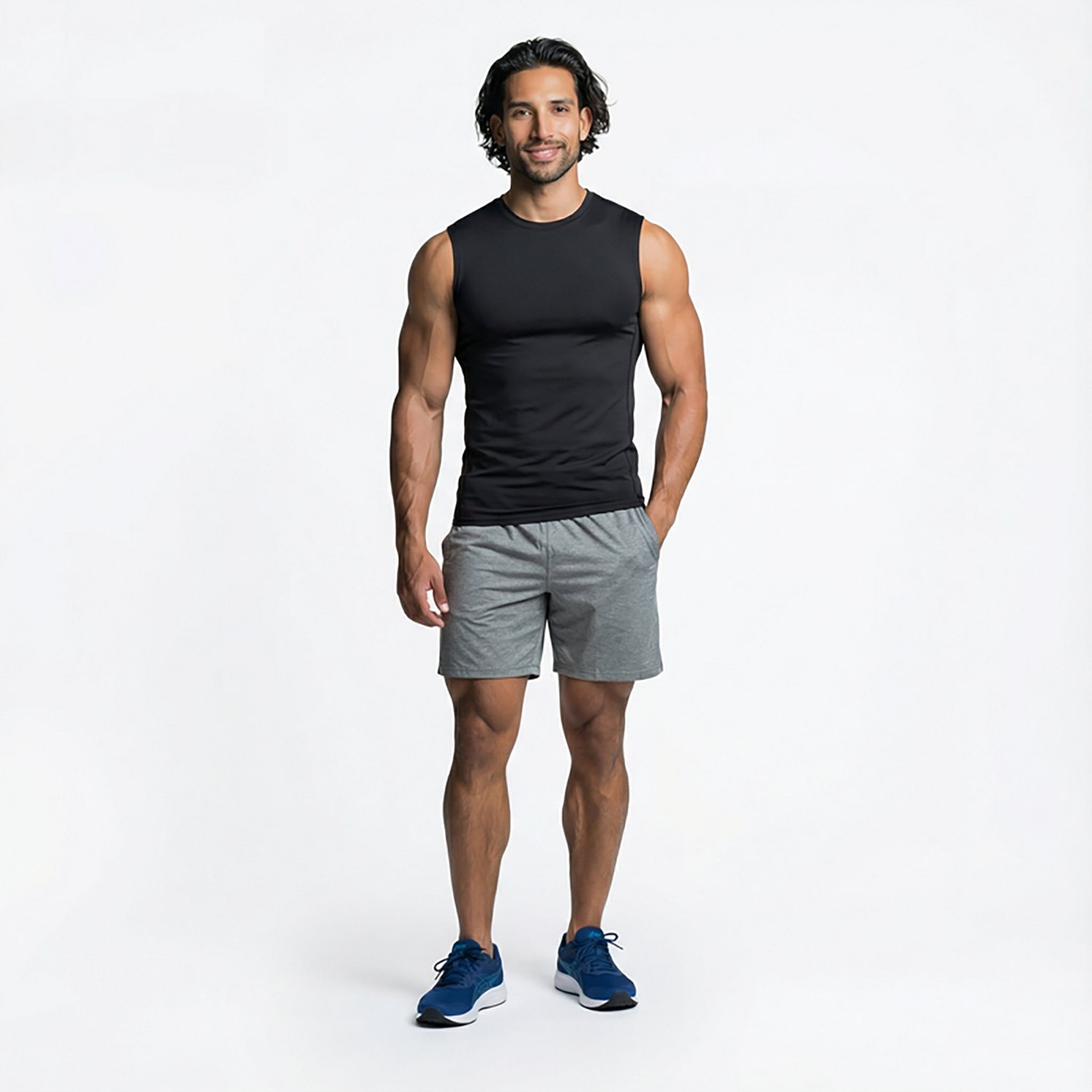BCG Men's Compression Mesh Sleeveless Top