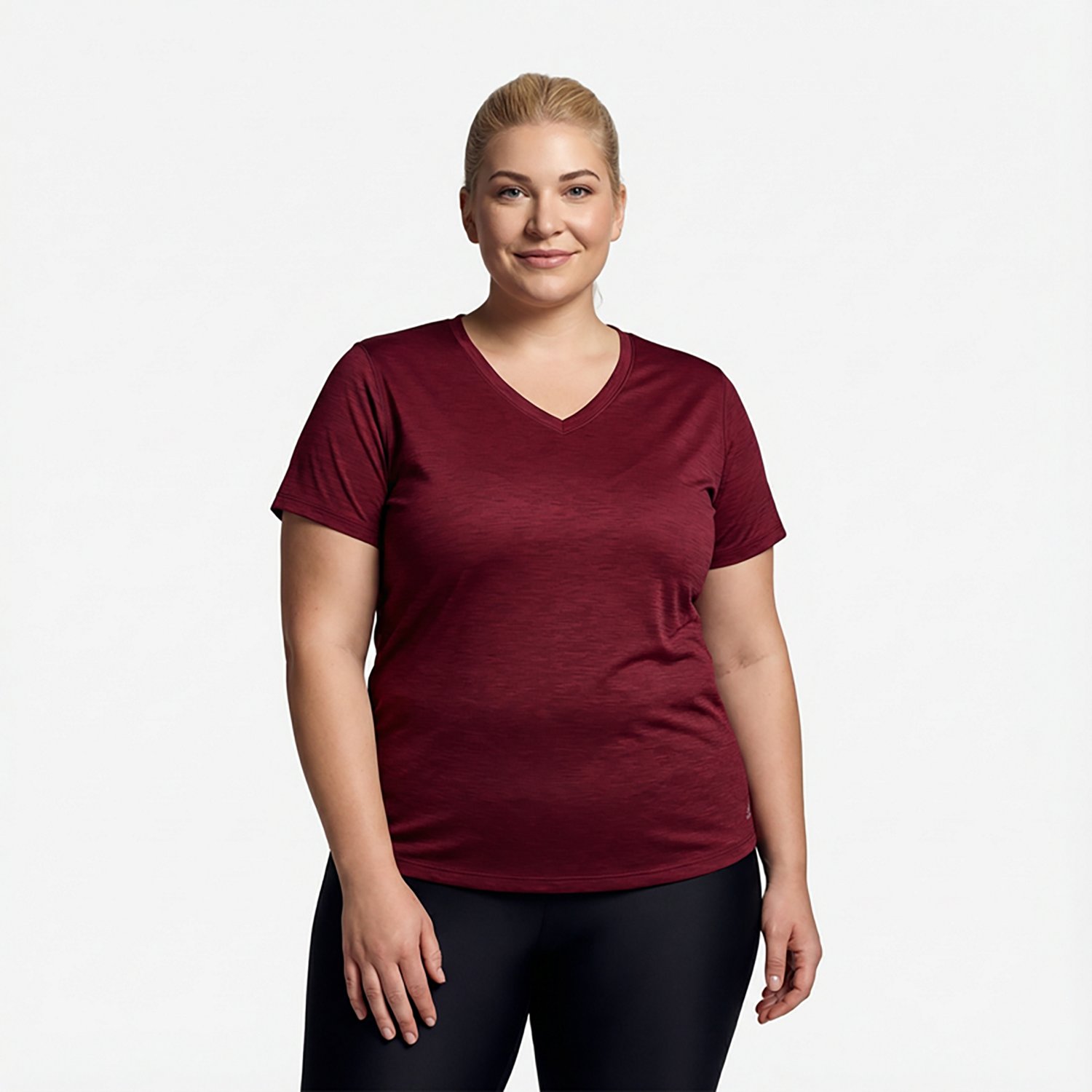 BCG Women's Ombre V-Neck Plus Size Training T-shirt                                                                              - view number 4