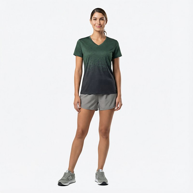 Bcg Women's Ombre V-Neck Training T-Shirt-image