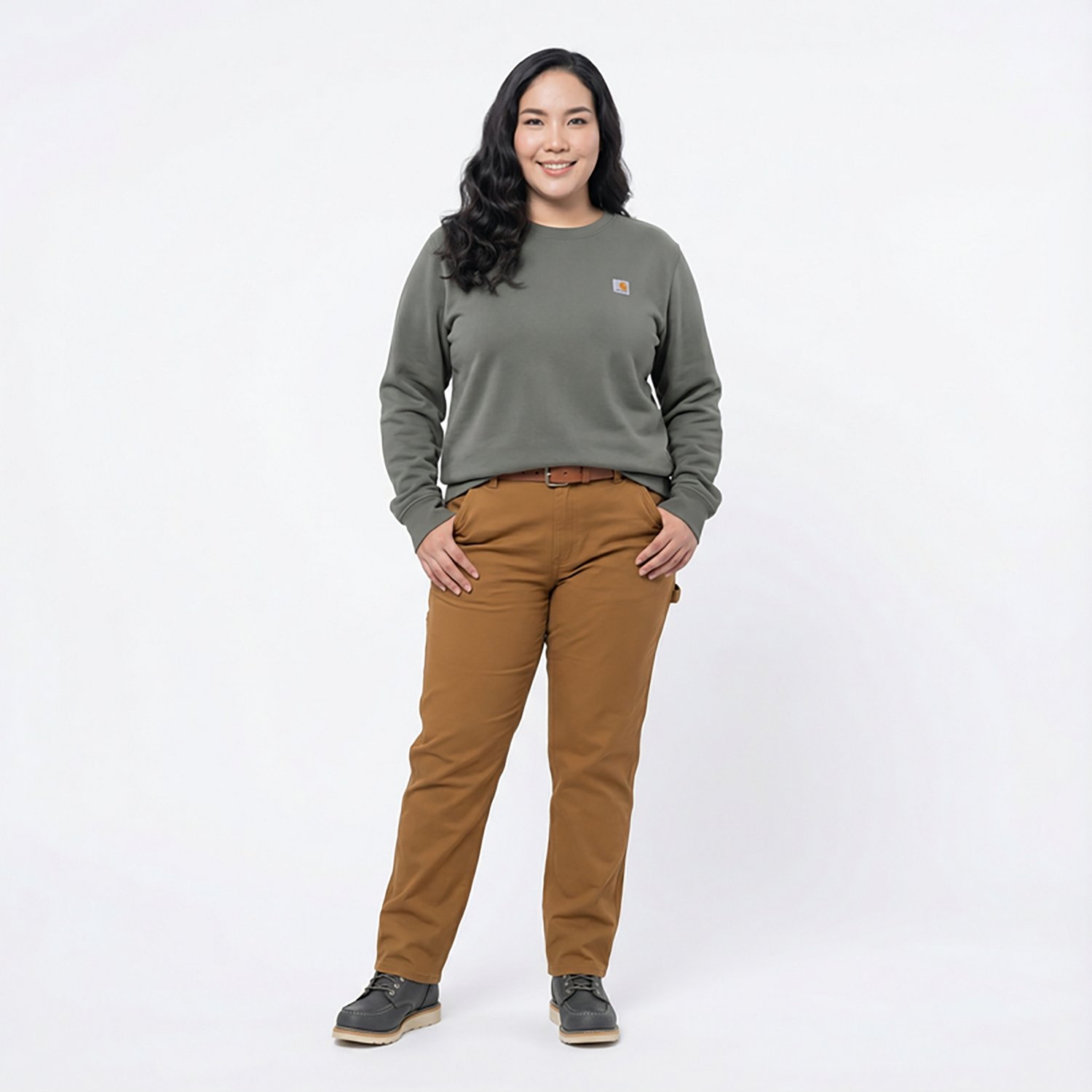 Carhartt Women's Relaxed Fit Midweight French Terry Crew Neck Sweatshirt