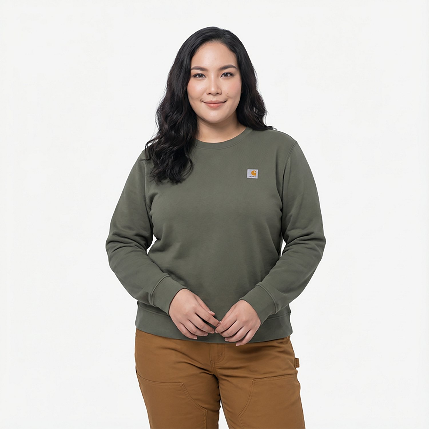 Carhartt Women's Relaxed Fit Midweight French Terry Crew Neck Sweatshirt - view number 2