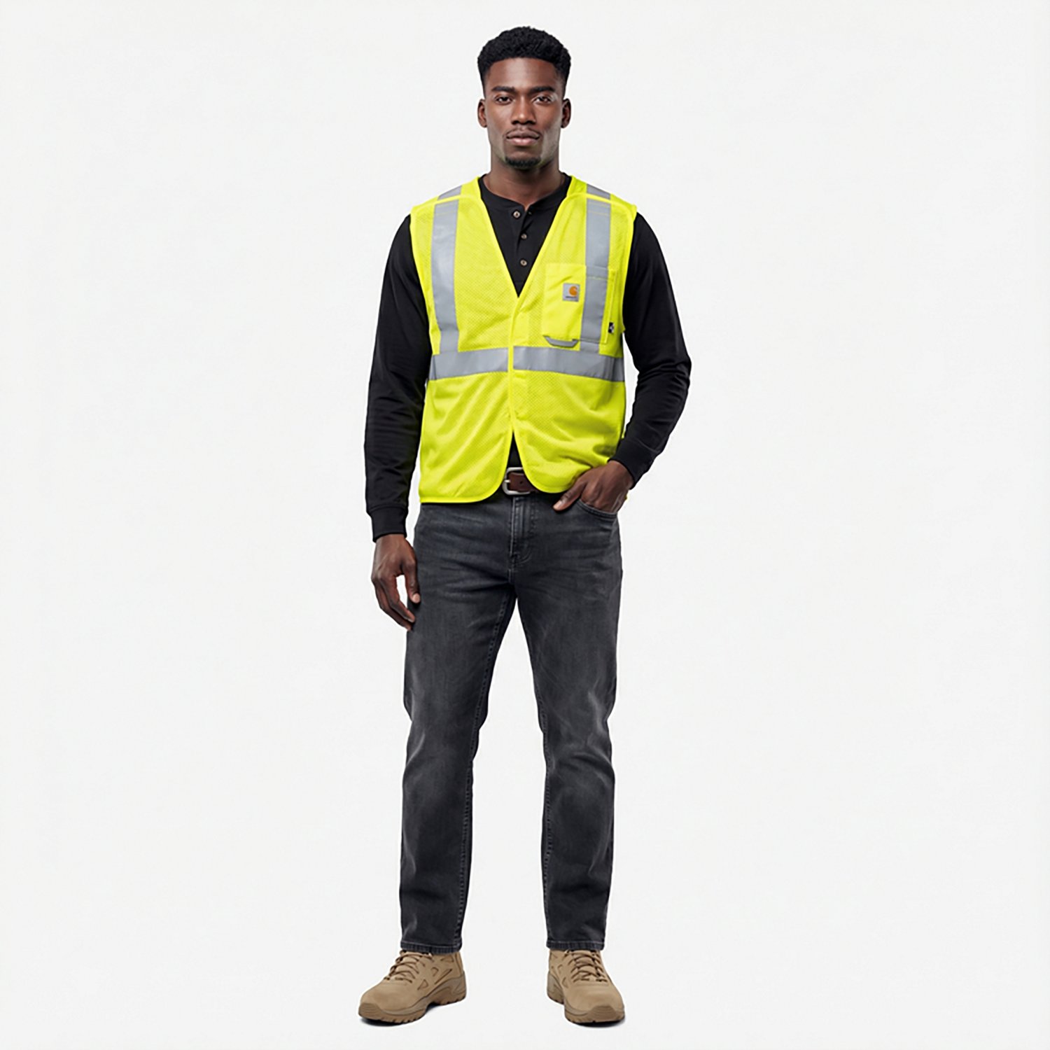 Carhartt Men's Flame Resistant High Visibility Mesh Class2 Vest