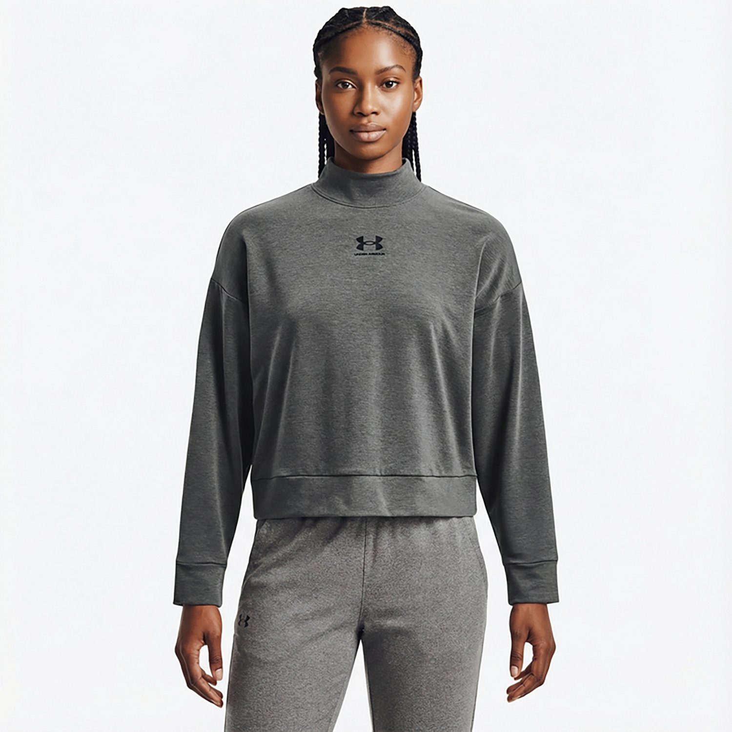 Under Armour Women's Rival Terry Mock Crew Sweatshirt - view number 2