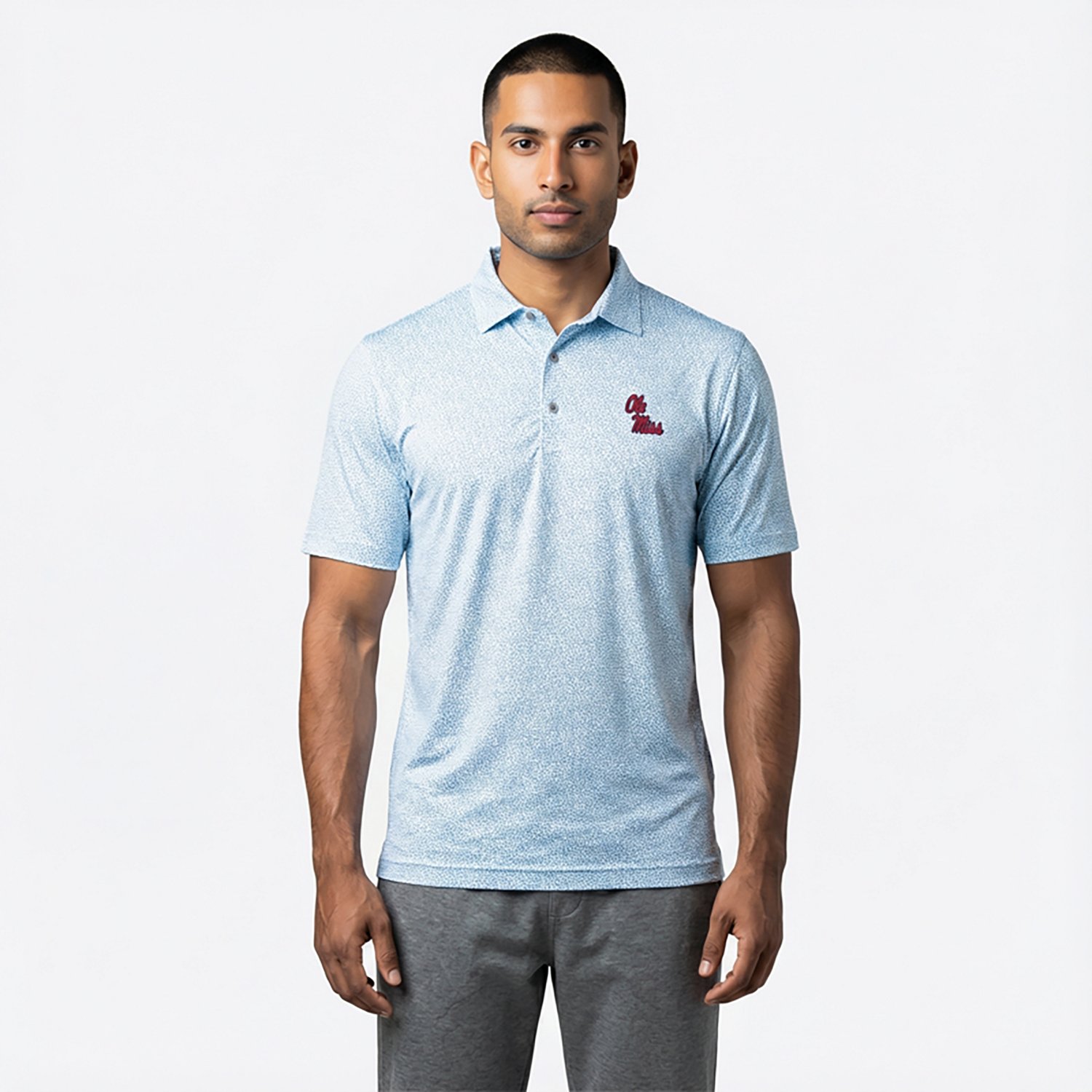 Cutter  Buck Light Ole Miss Rebels Virtue Eco Pique Botanical Print Polo                                                         - view number 2