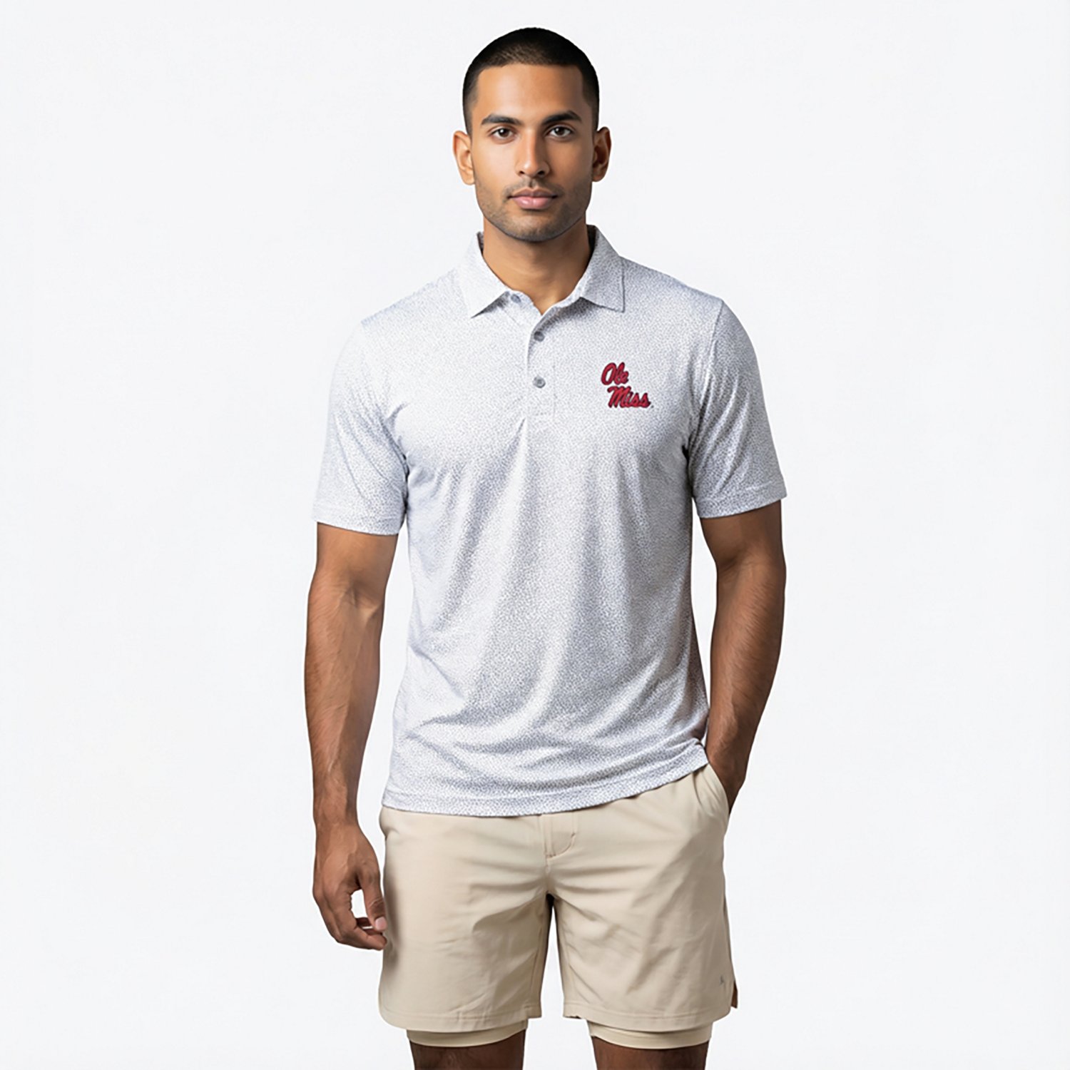 Cutter  Buck Light Ole Miss Rebels Virtue Eco Pique Botanical Print Polo                                                         - view number 2