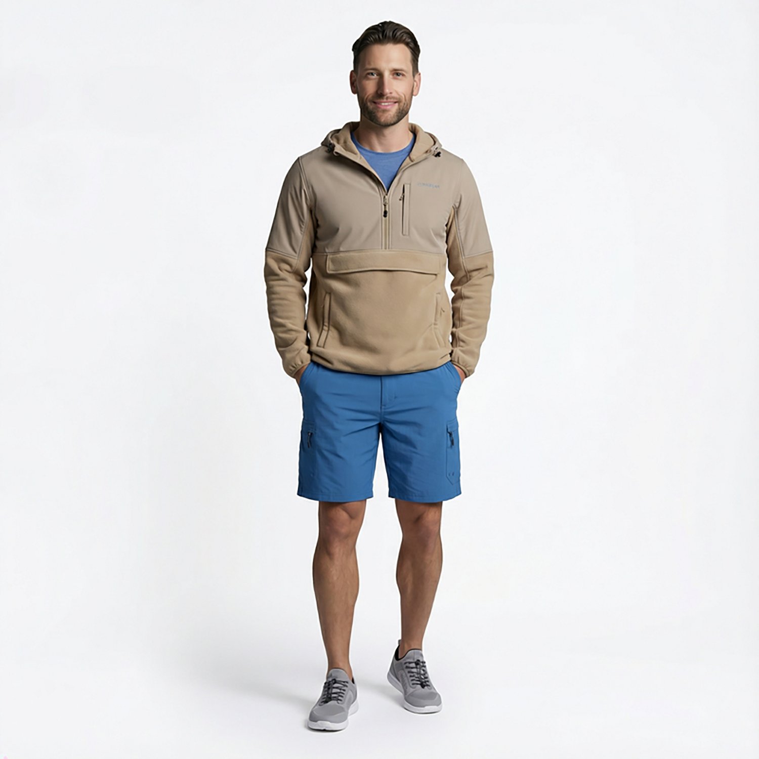 Magellan Outdoors Men's Campfire Mixed Media Pullover Sweatshirt