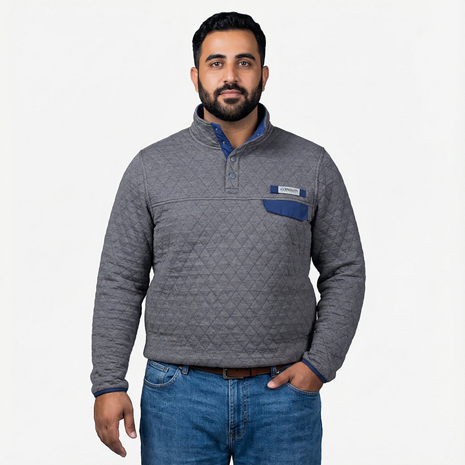 Magellan Outdoors Men's Campfire Quilted Long Sleeve QS Top - view number 2