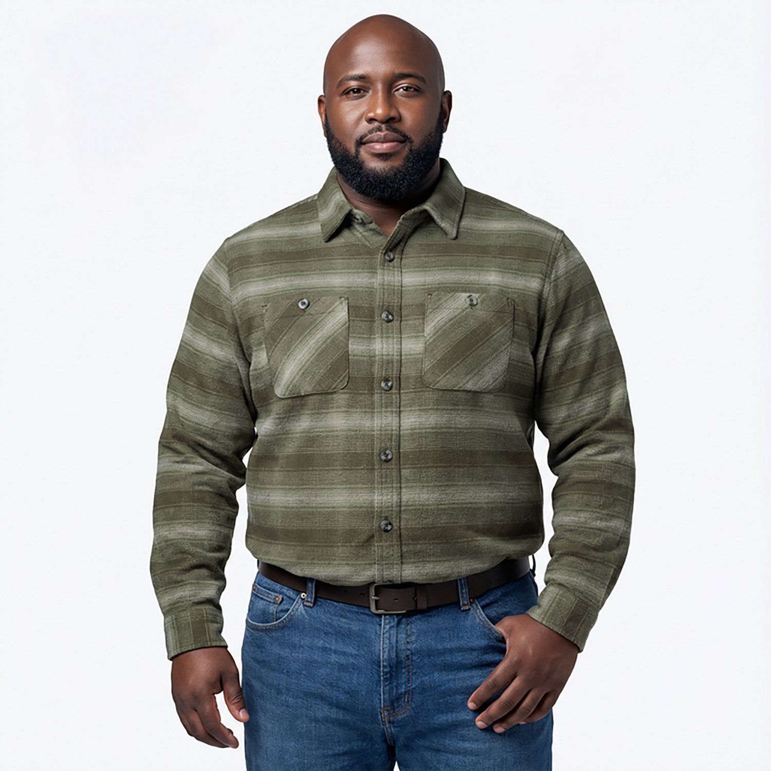 Magellan Outdoors Men's Campfire Brawny Long Sleeve Flannel Shirt - view number 2