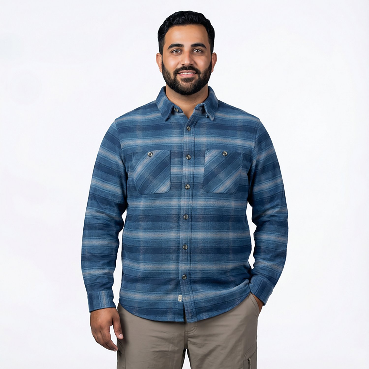 Magellan Outdoors Men's Campfire Brawny Long Sleeve Flannel Shirt - view number 2