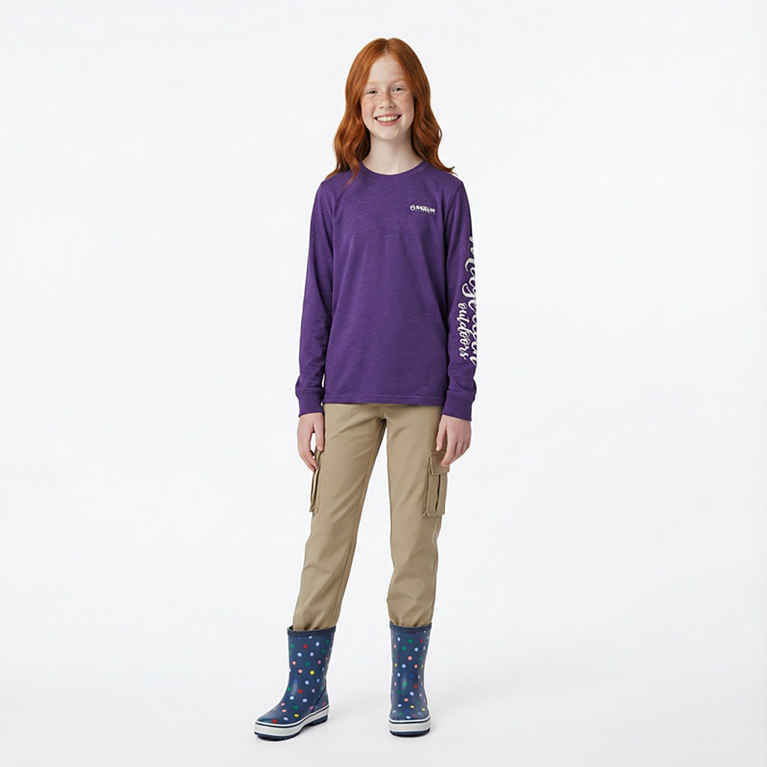Magellan Outdoors Girls' Grotto Falls Long Sleeve T-shirt