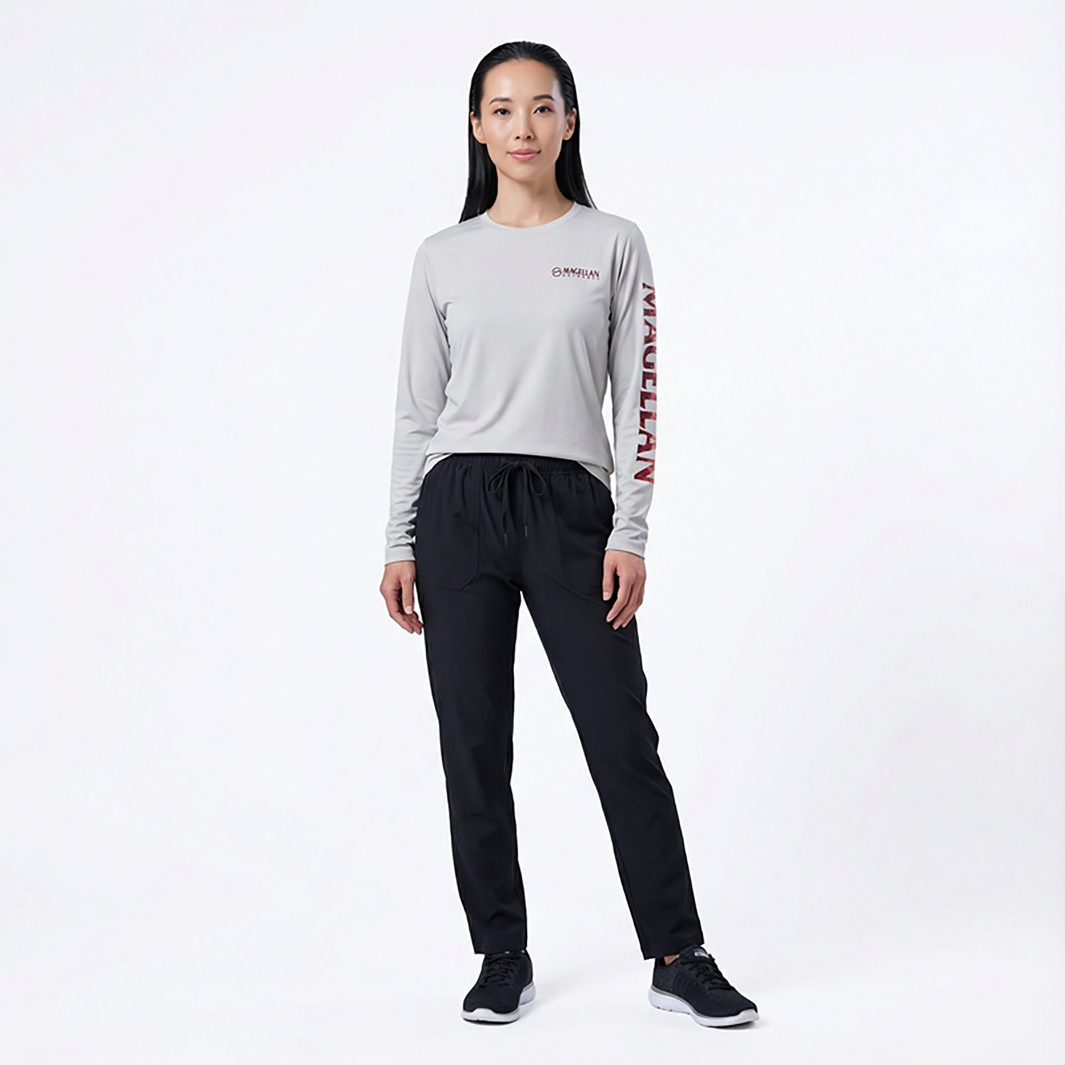 Magellan Women's Caddo Lake Logo Long Sleeve T-shirt                                                                             - view number 5