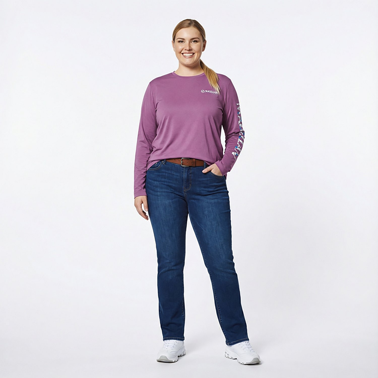 Magellan Outdoors Women's Caddo Lake Logo Long Sleeve T-Shirt - view number 3