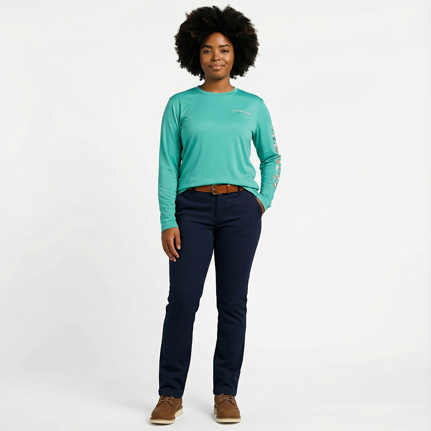 Magellan Outdoors Women's Caddo Lake Logo Long Sleeve T-Shirt - view number 5