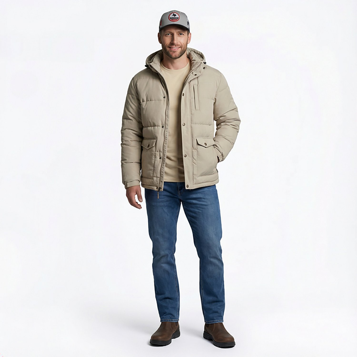 Magellan Outdoors Men's Richland Falls Utility Puffer Jacket