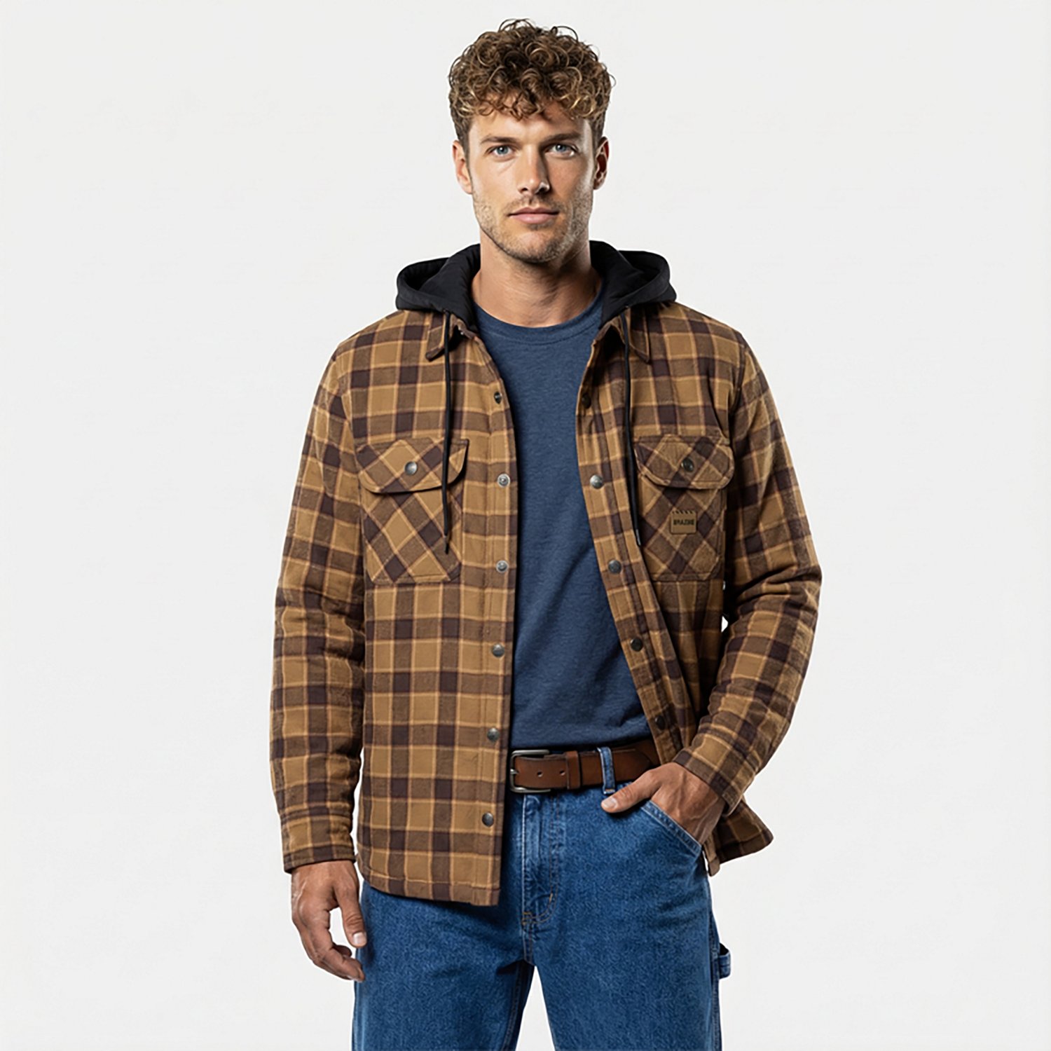 Brazos Men's Blacksmith Insulated Hooded Jacket - view number 2