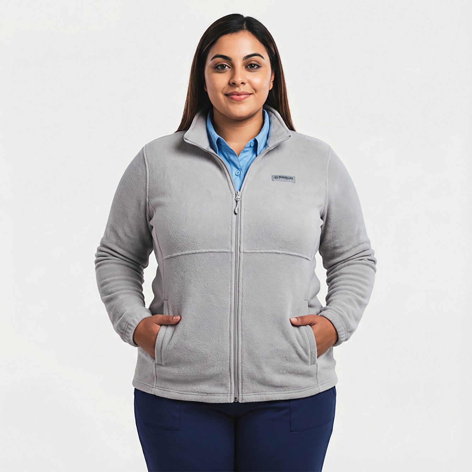 Magellan Outdoors Women's Arctic Fleece Plus Size Jacket - view number 2