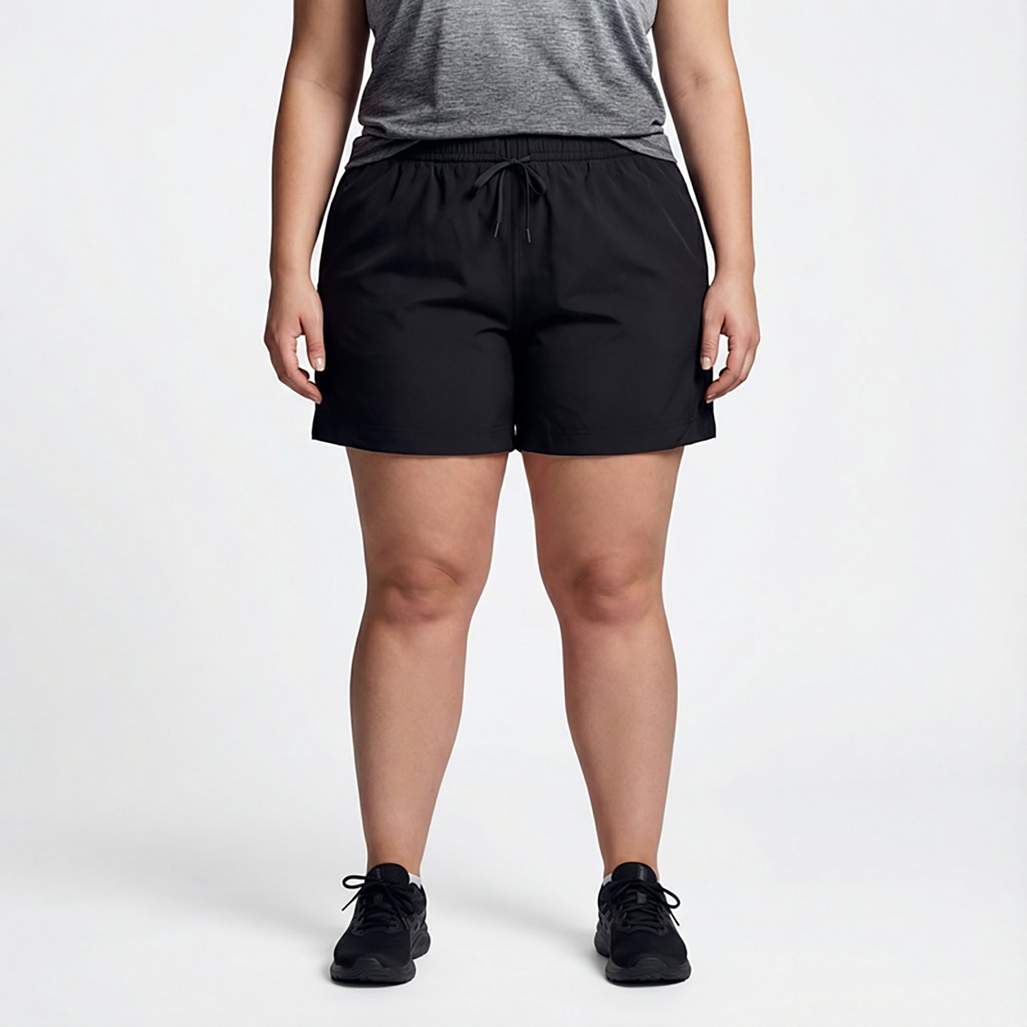 BCG Women's Plus Taped Woven Shorts 4.5 in                                                                                       - view number 2