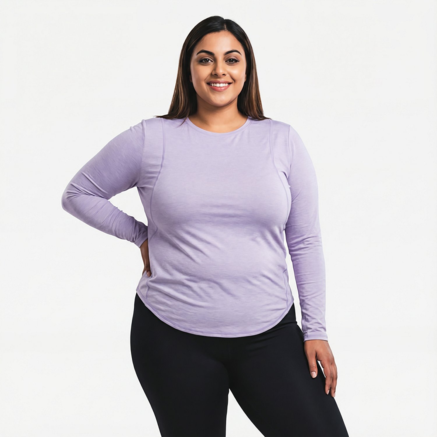 BCG Women's Turbo Curve Plus Size Long Sleeve T-shirt - view number 2