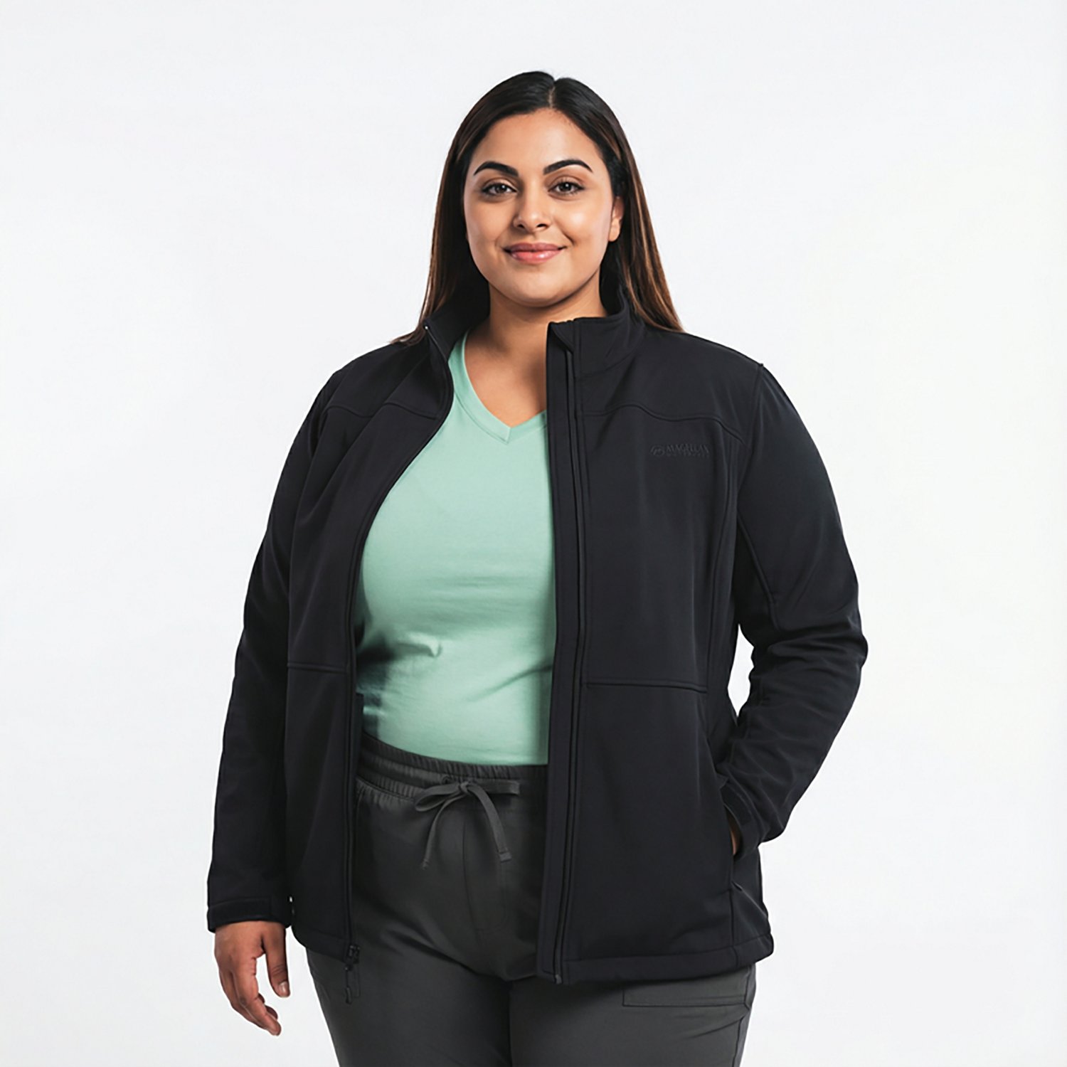 Magellan Outdoors Women's Hickory Canyon Softshell Plus Size Jacket - view number 2