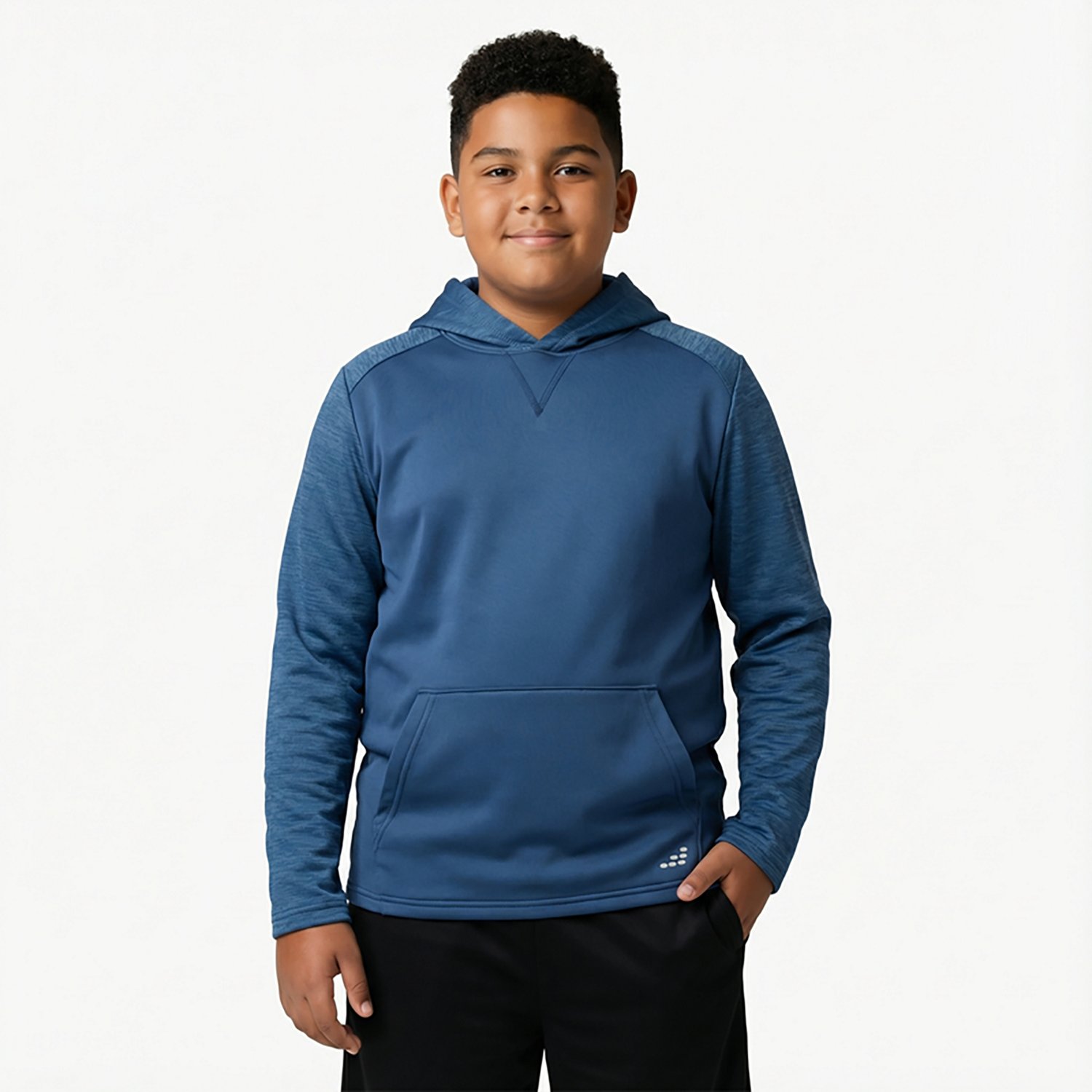 BCG Boys' Heather Blocked Performance Fleece Hoodie - view number 2