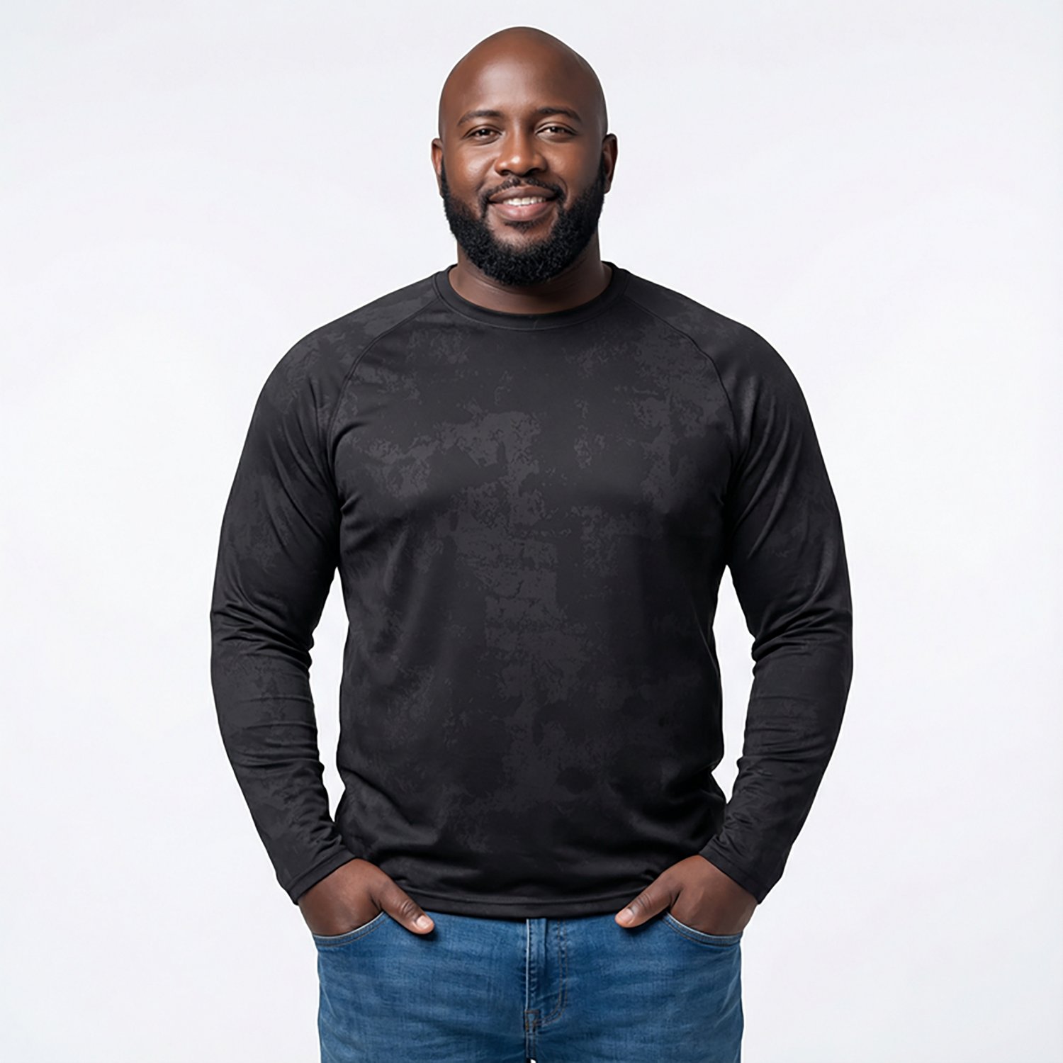 BCG Men's Jacquard Long Sleeve Tee                                                                                               - view number 2