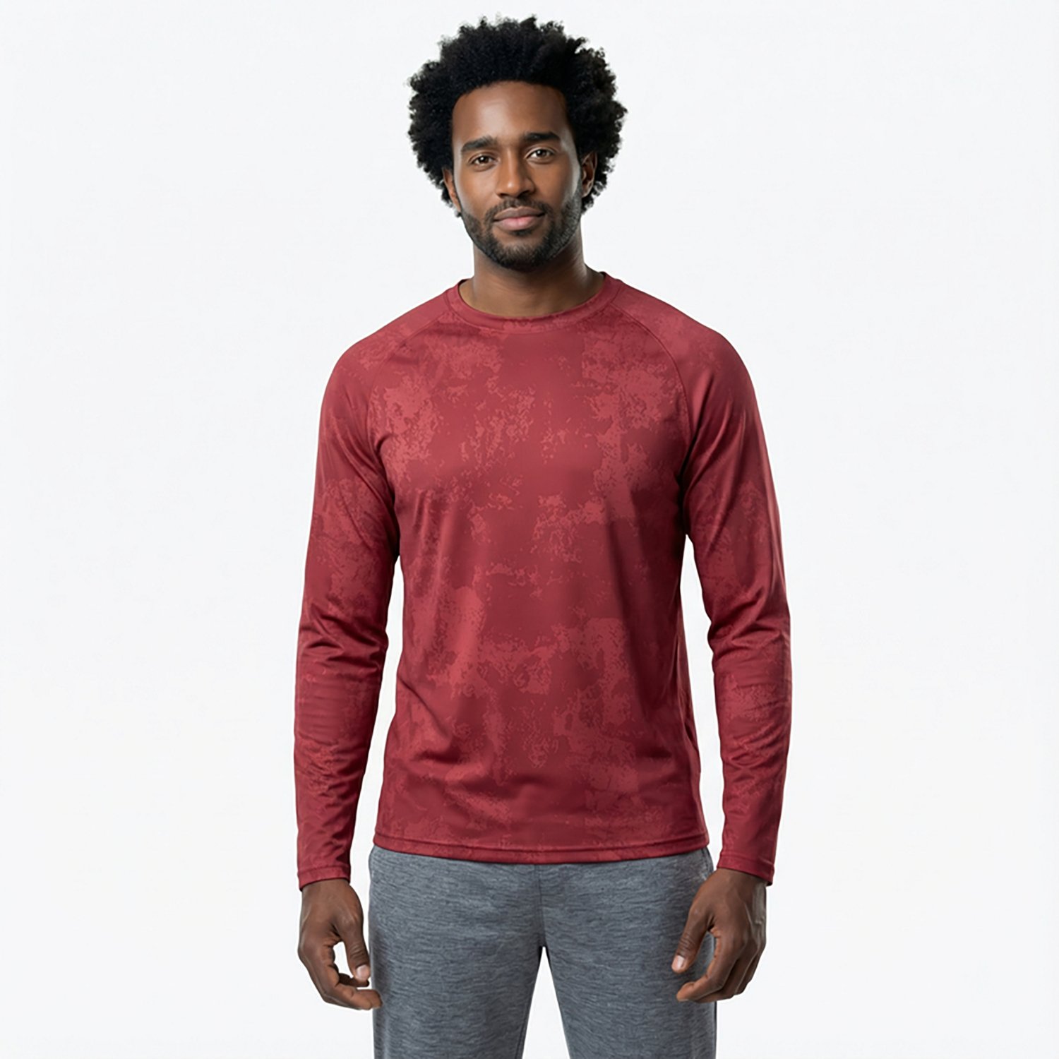 BCG Men's Jacquard Long Sleeve Tee                                                                                               - view number 2