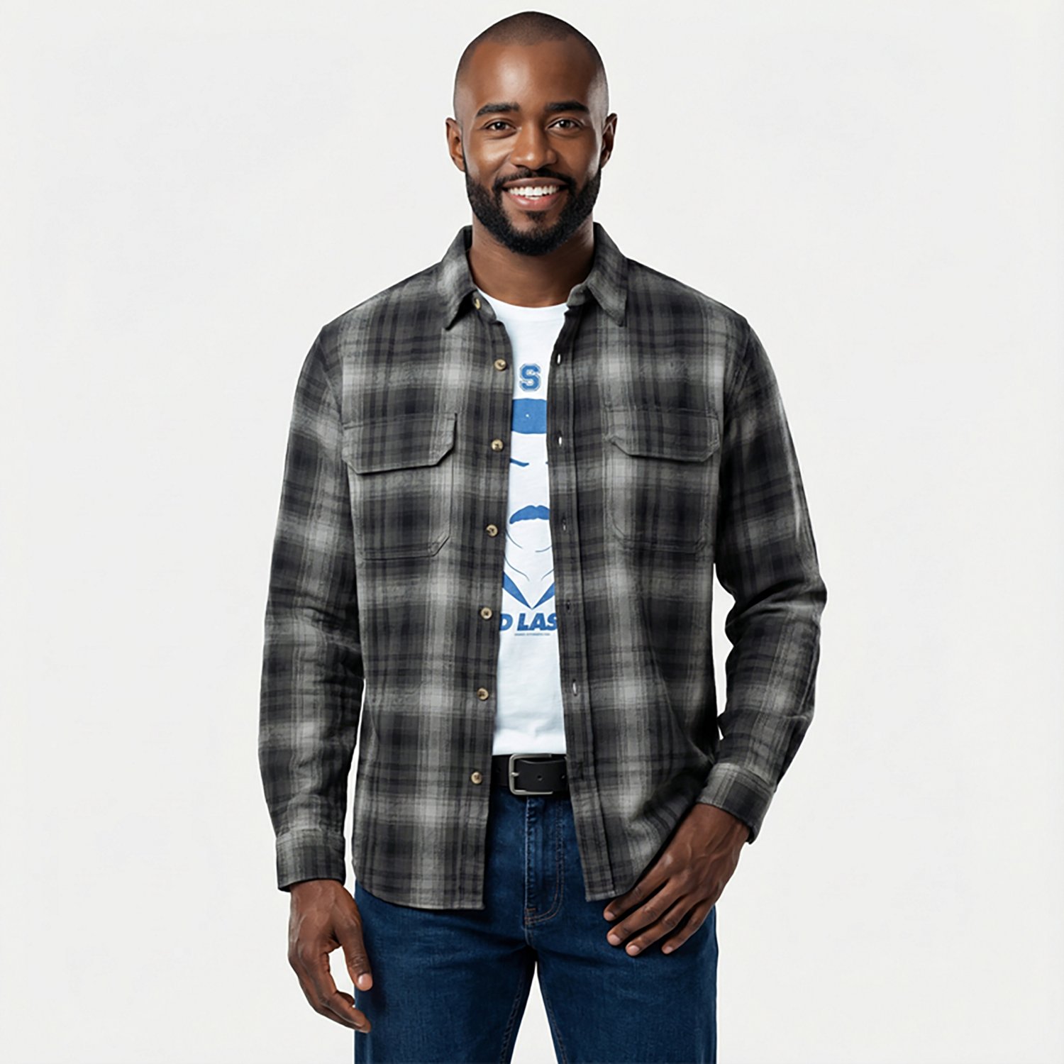 Brazos Men's Blacksmith HW Long Sleeve Flannel - view number 2