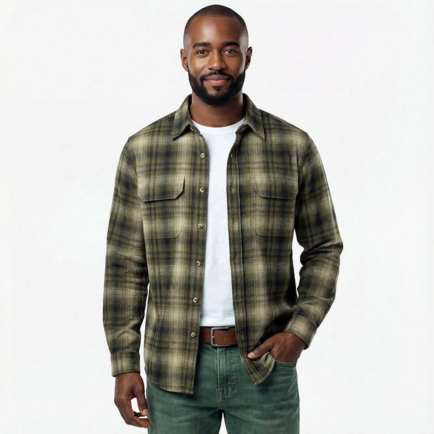 Brazos Men's Blacksmith HW Long Sleeve Flannel - view number 2