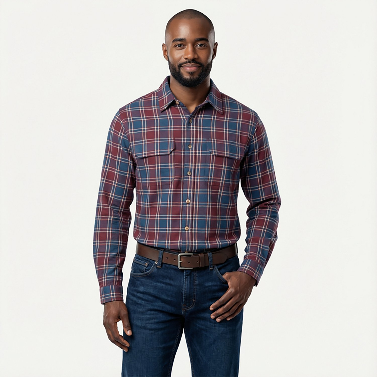 Brazos Men's Blacksmith HW Long Sleeve Flannel - view number 2