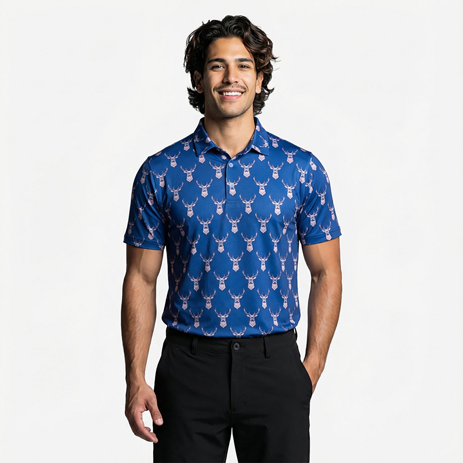 Waggle Men's Kentucky Buck Polo Shirt                                                                                            - view number 2