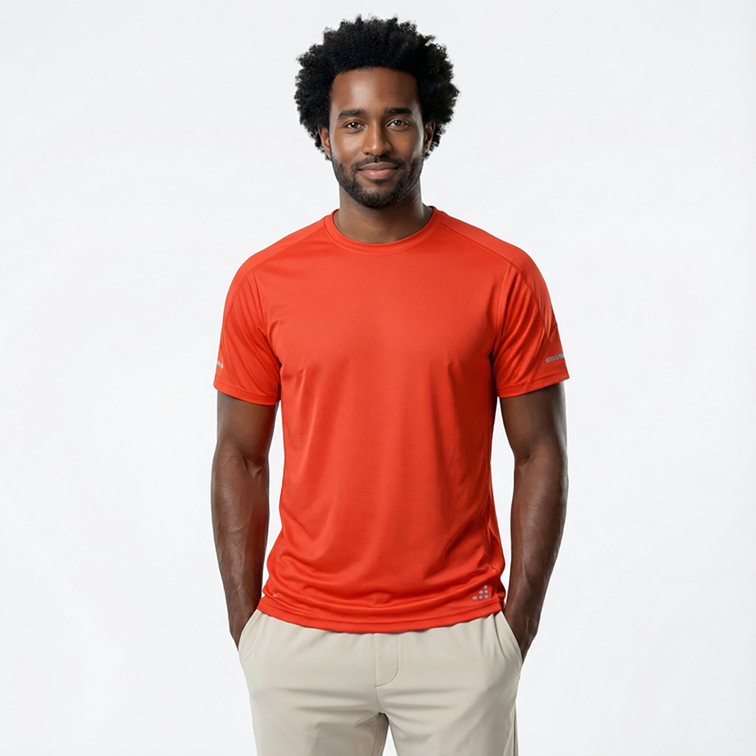 The BCG Men's Run Grid Mesh Short Sleeve T-shirt - view number 2