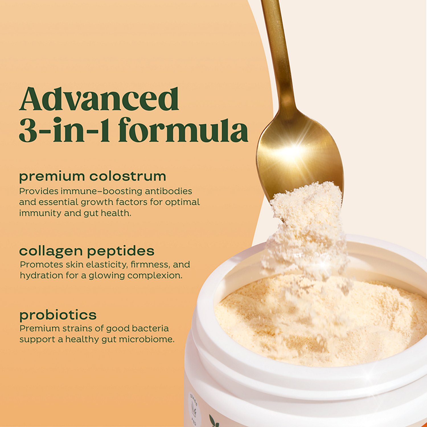 Bloom Nutrition Colostrum & Collagen Peptides - 25 Servings - view number 4